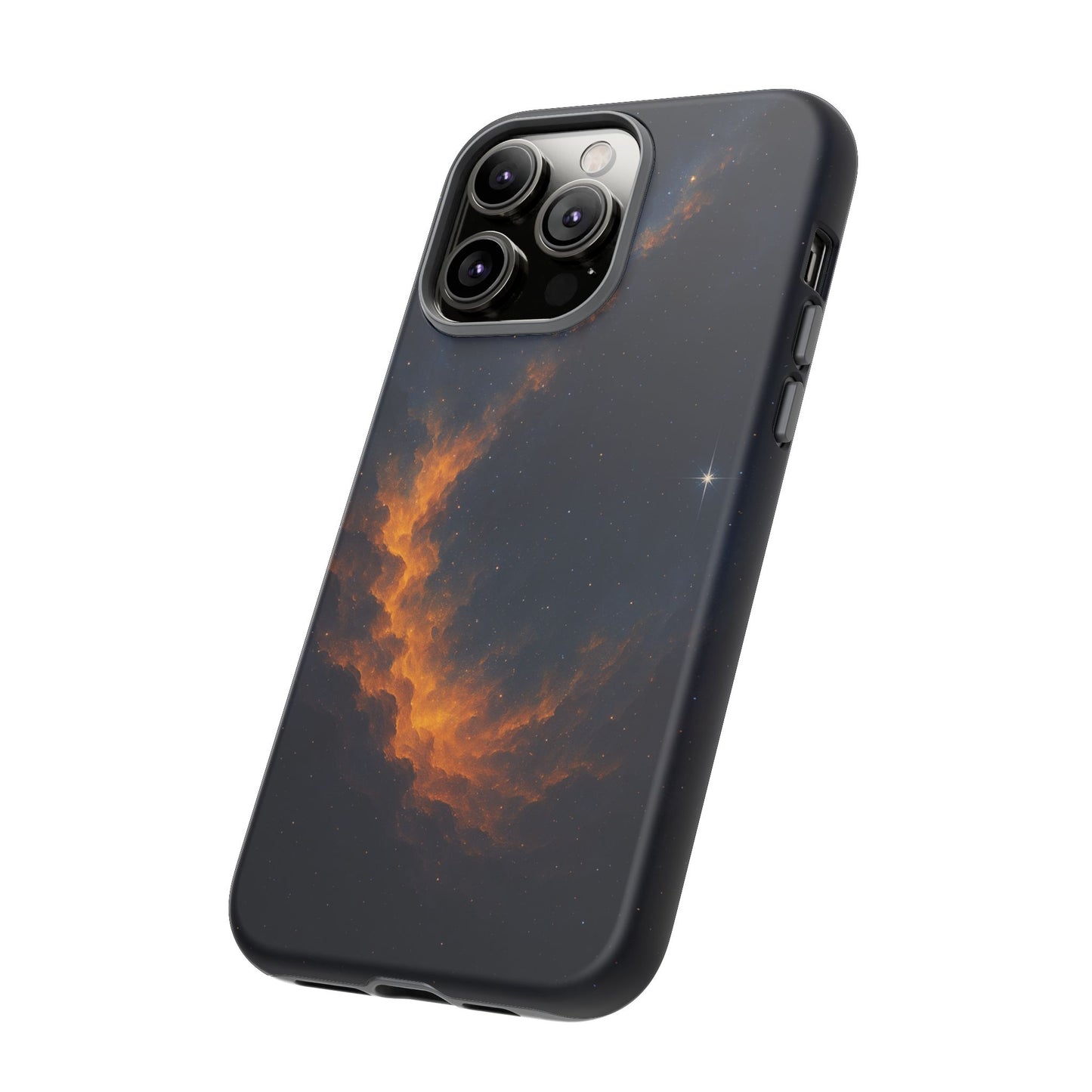 Stellar Flame – Cosmic Nebula Art Phone Case
