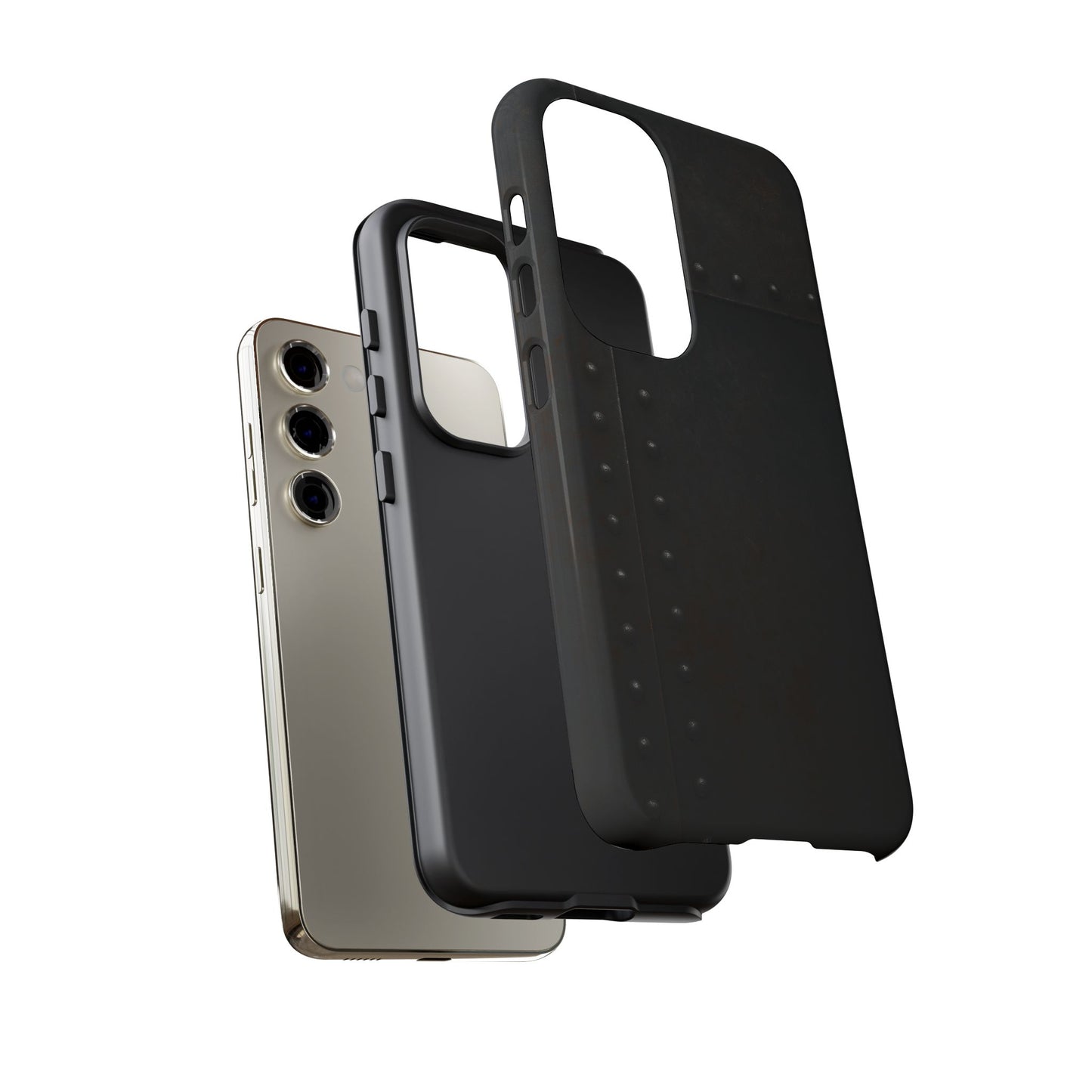 Steel & Smoke – Riveted Shadows Phone Case