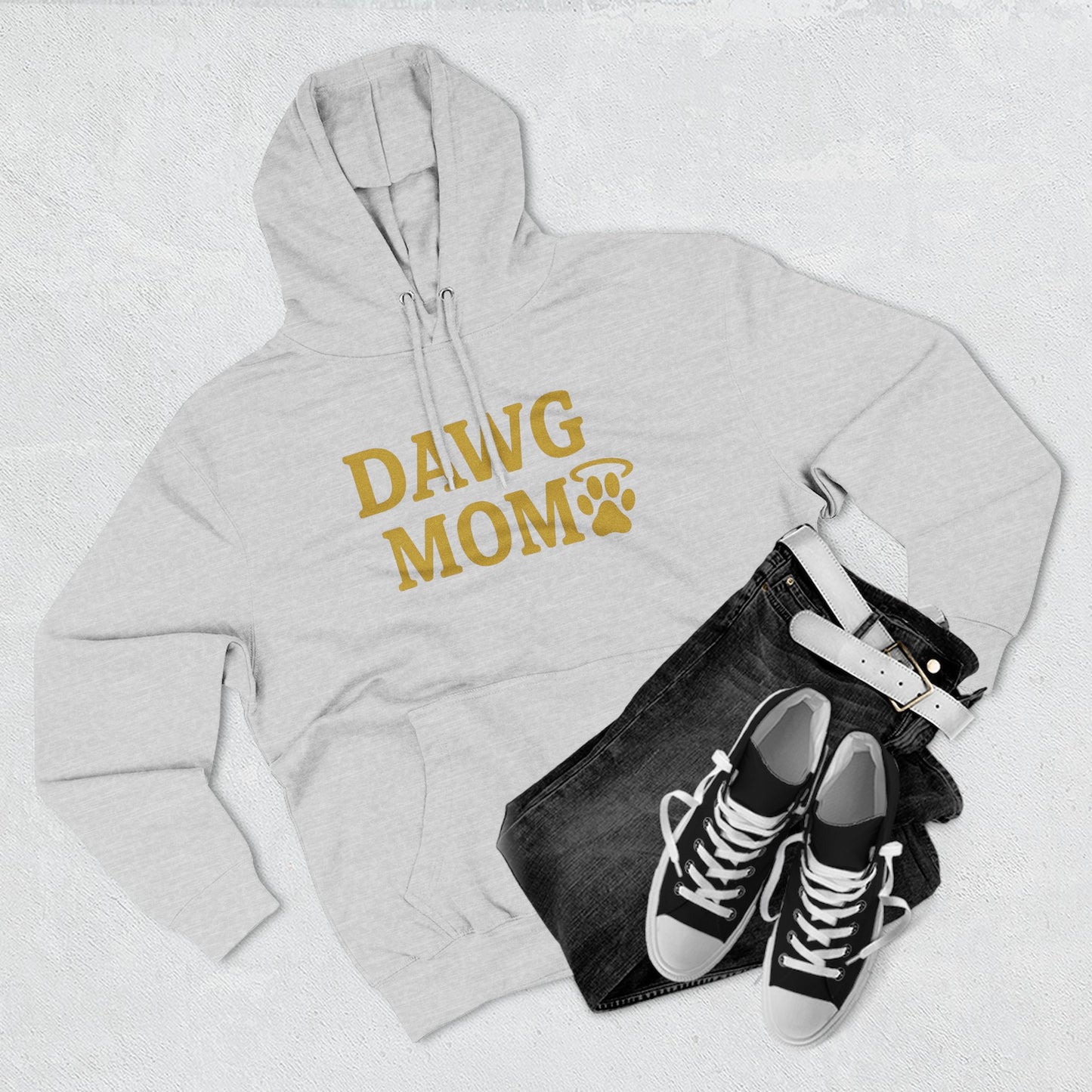 Dawg Mom Fleece Hoodie - Cozy Dog Lover Sweatshirt, Gift for Pet Moms, Animal Lover Apparel, Dog-Themed Clothing, Gifts for Dog Owners