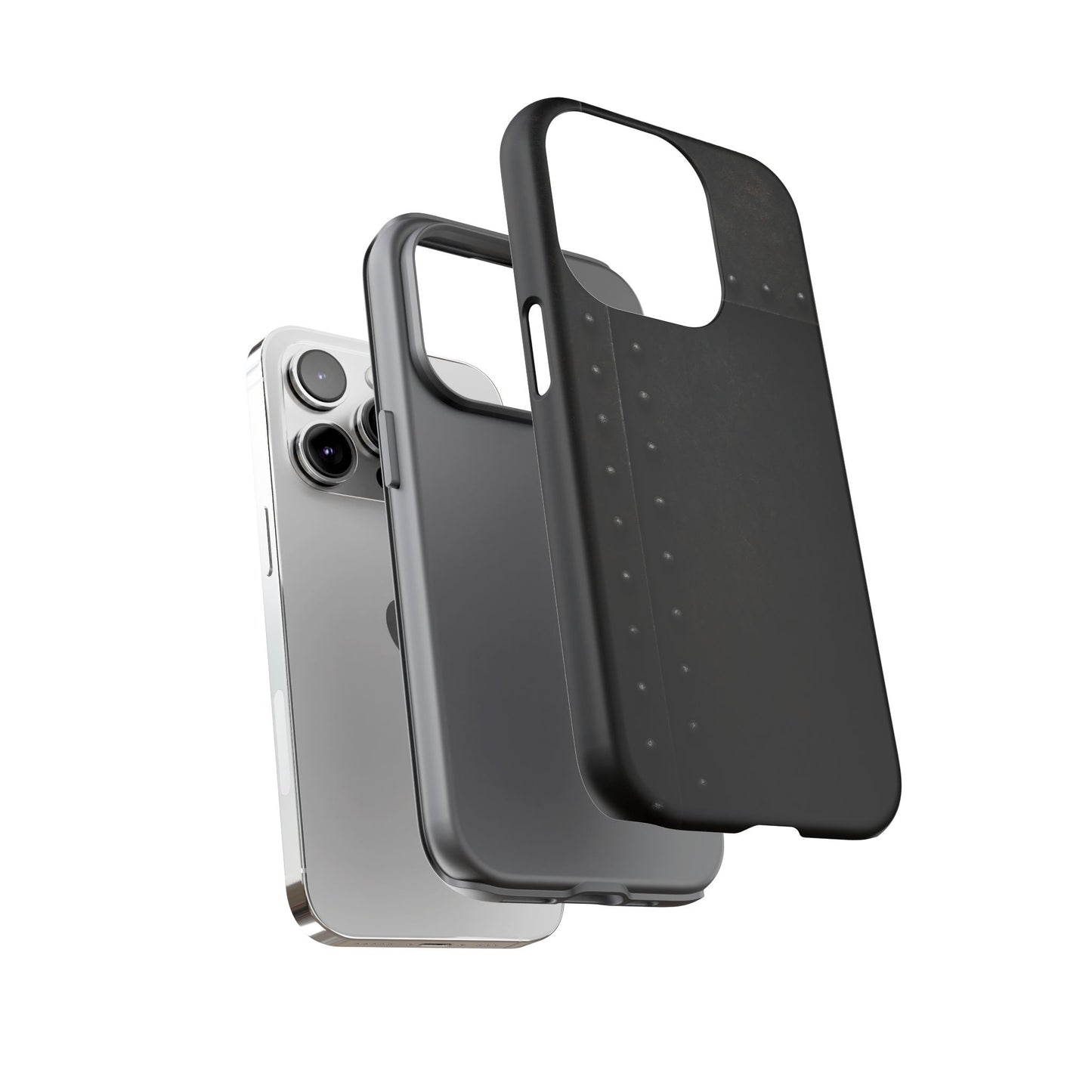 Steel & Smoke – Riveted Shadows Phone Case