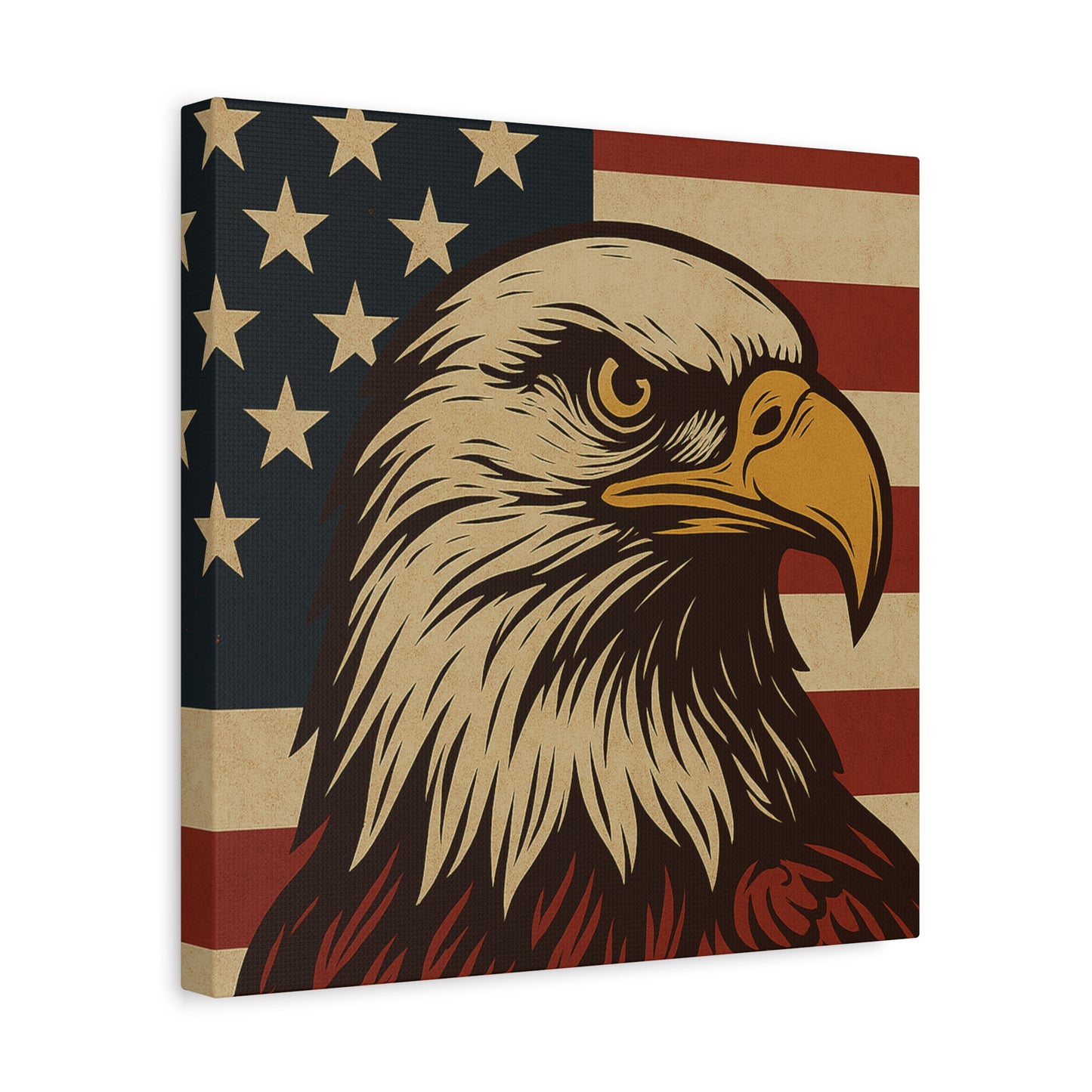 American Pride – Bald Eagle Canvas Art