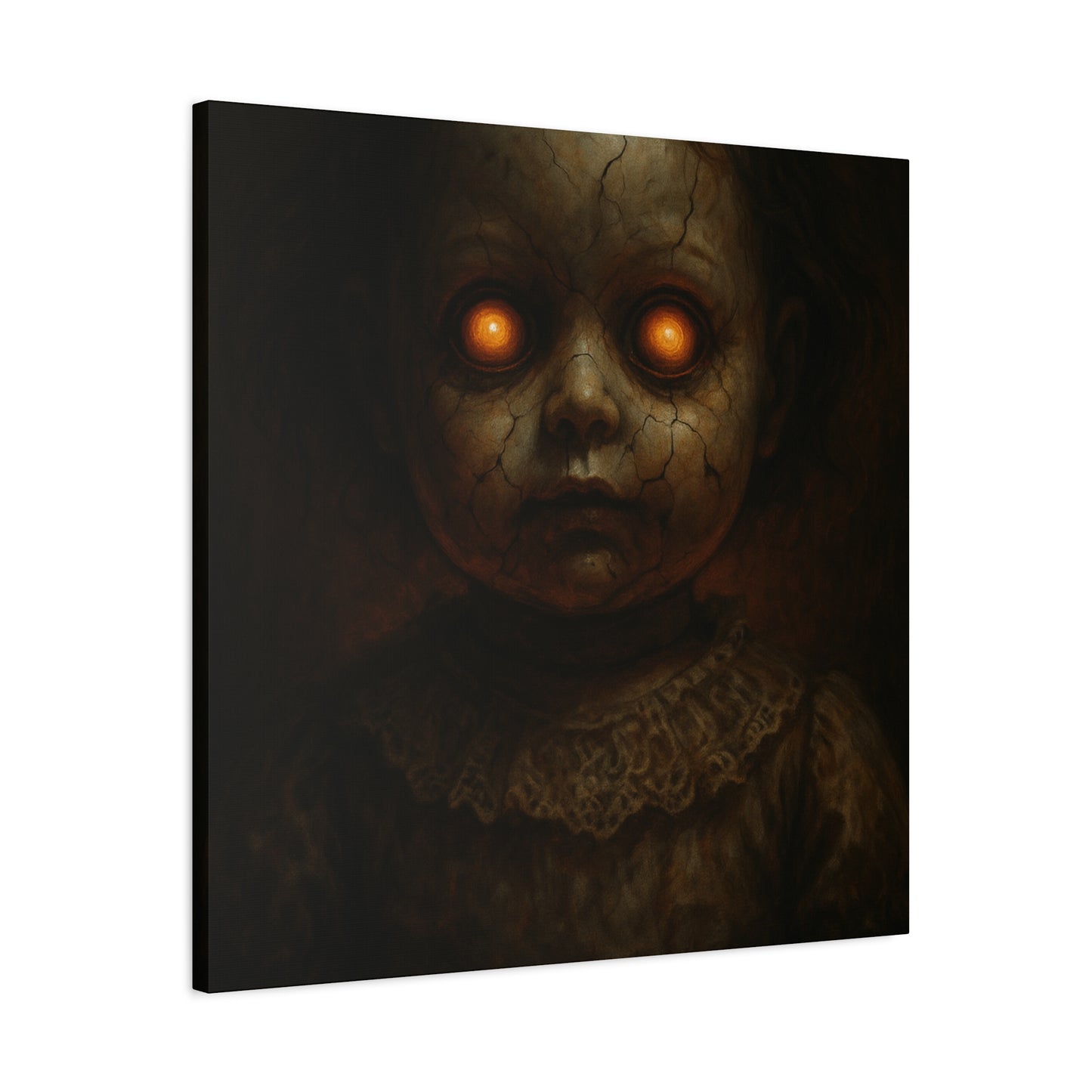 Eerie Artwork Canvas, Horror Decor, Creepy Wall Art, Spooky Gift, Haunted Home Decoration