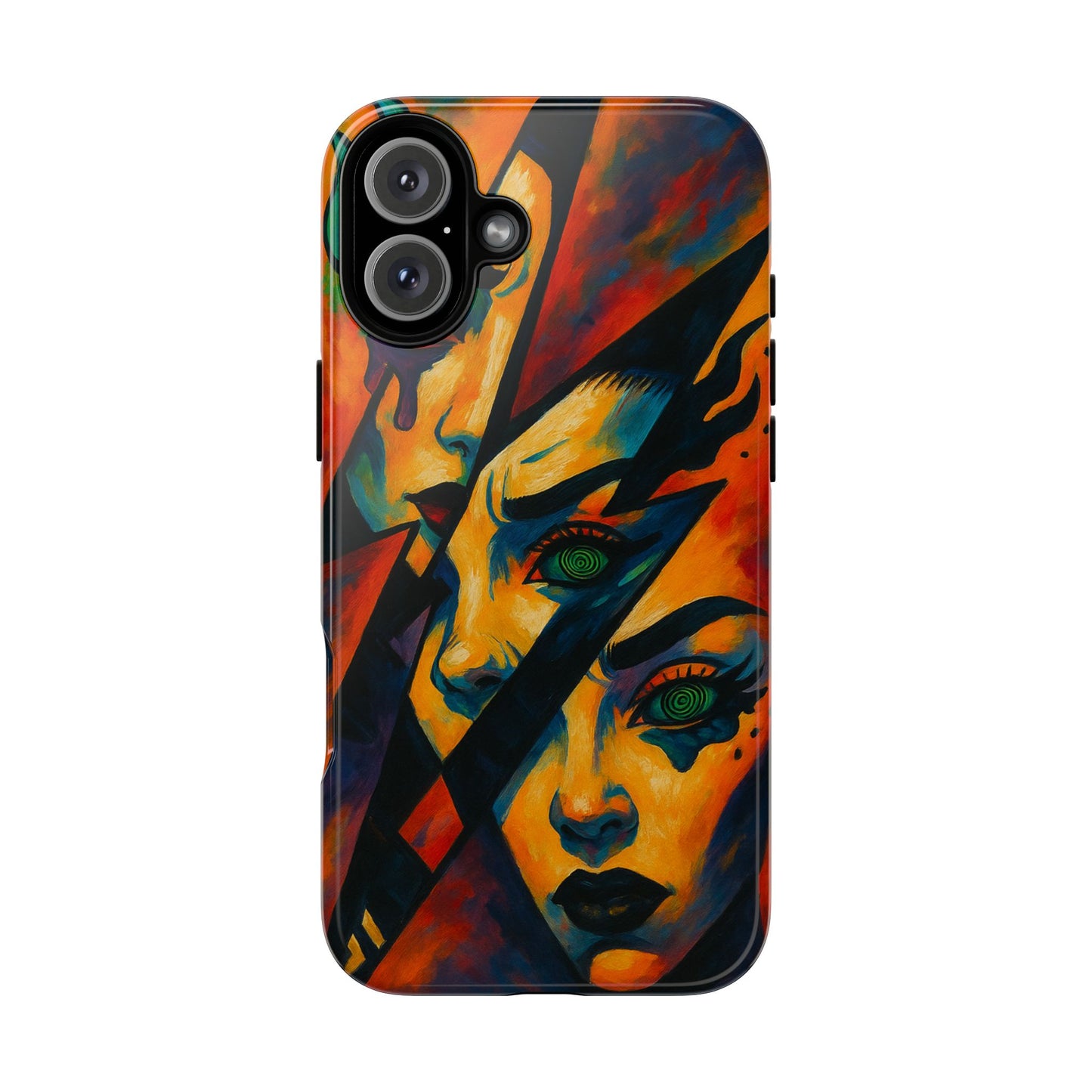 Vibrant Phone Case with Edgy Art, Tough Cases for Trendsetters, Unique Gift for Art Lovers, Colorful Phone Accessory, Protection and Style