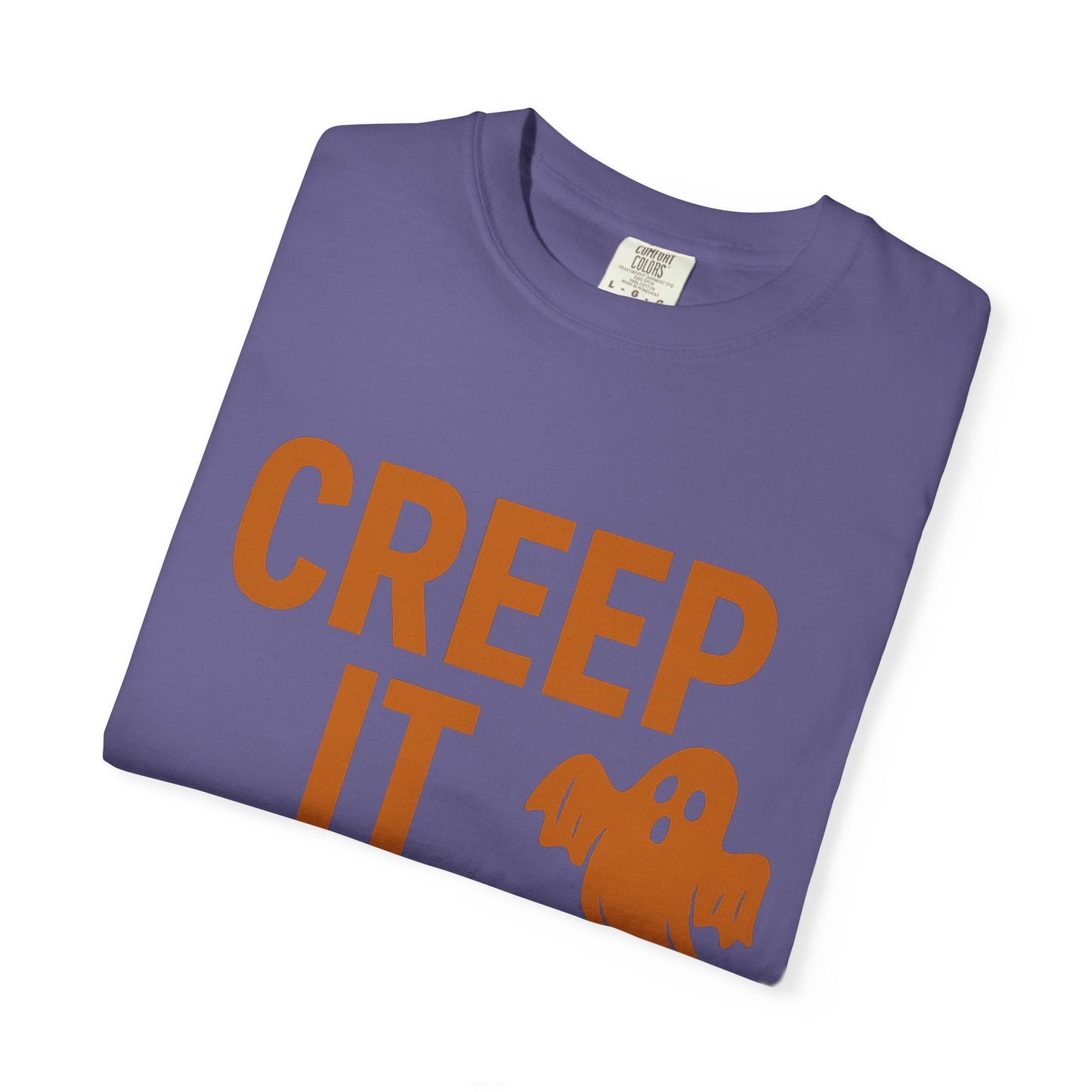 Creep It Real Unisex T-Shirt - Fun Halloween Apparel, Ghost Graphic Tee, Casual Style, Unique Gift for Friends, Halloween Party Outfit