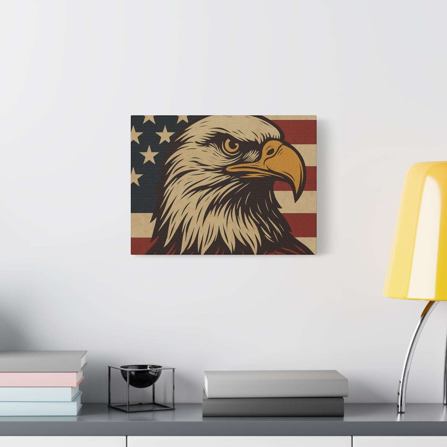 American Pride – Bald Eagle Canvas Art