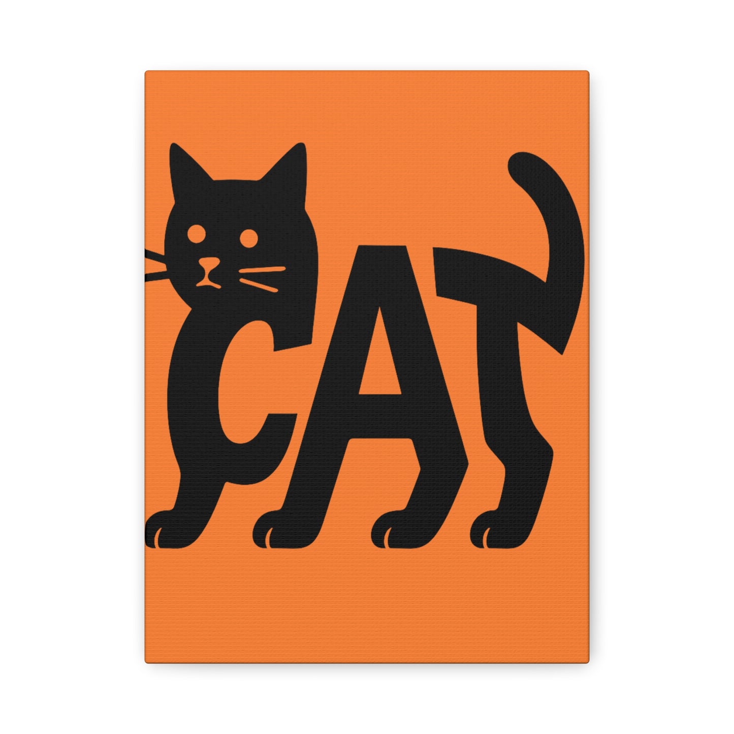 Cat-Themed Matte Canvas Art, Cute Cat Decor, Halloween Wall Art, Pet Lover Gift, Cat Lover Home Decor, Black Cat Artwork