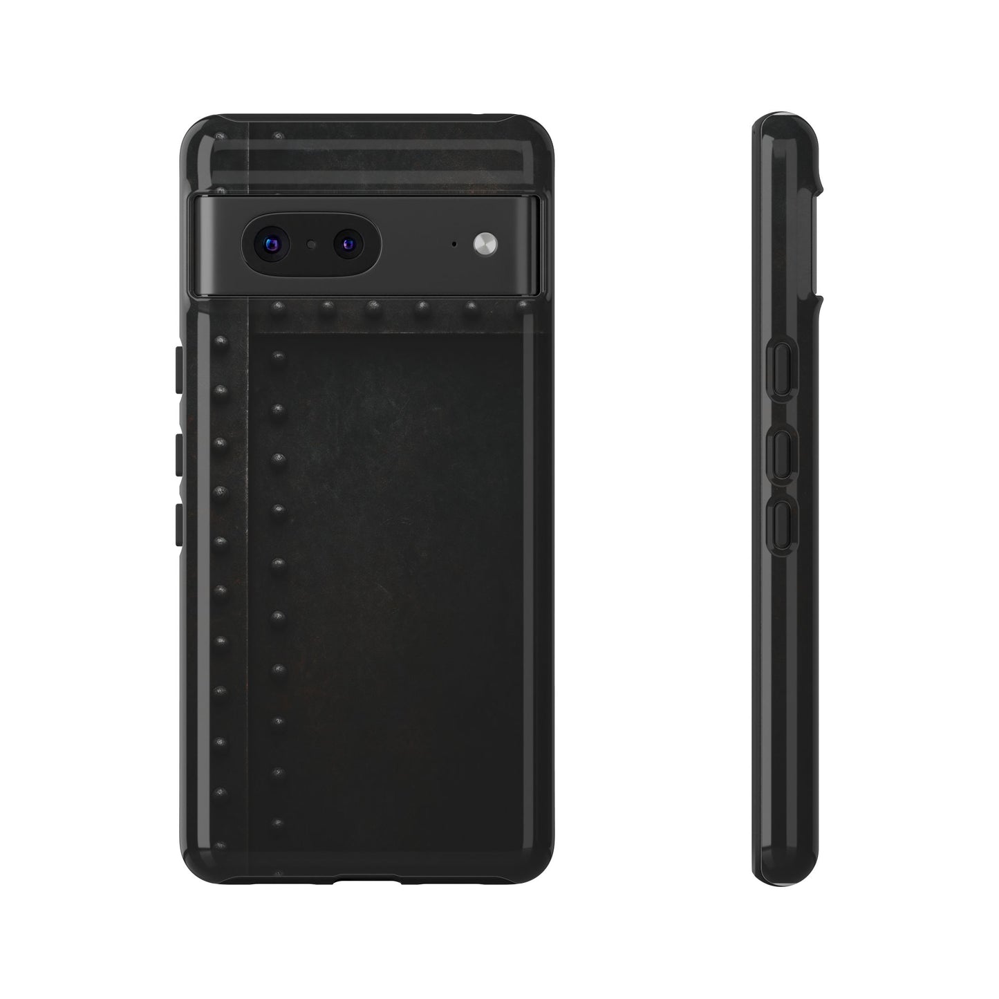Steel & Smoke – Riveted Shadows Phone Case