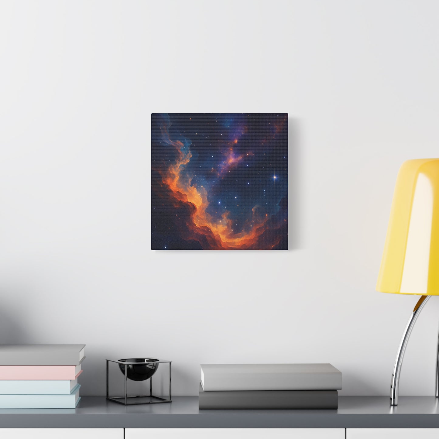 Stellar Flame – Nebula Canvas Art