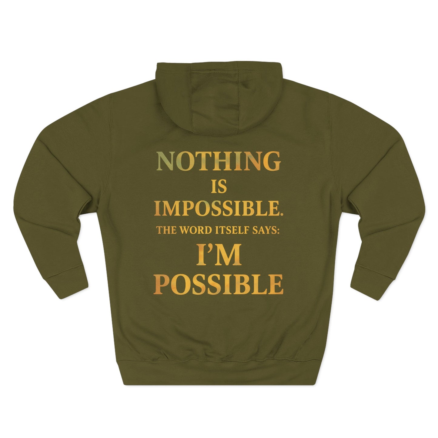 Inspirational Fleece Hoodie, Motivational Gift for Wellness, Stay Sober Apparel, Positive Affirmation Hoodie, Recovery Support Clothing