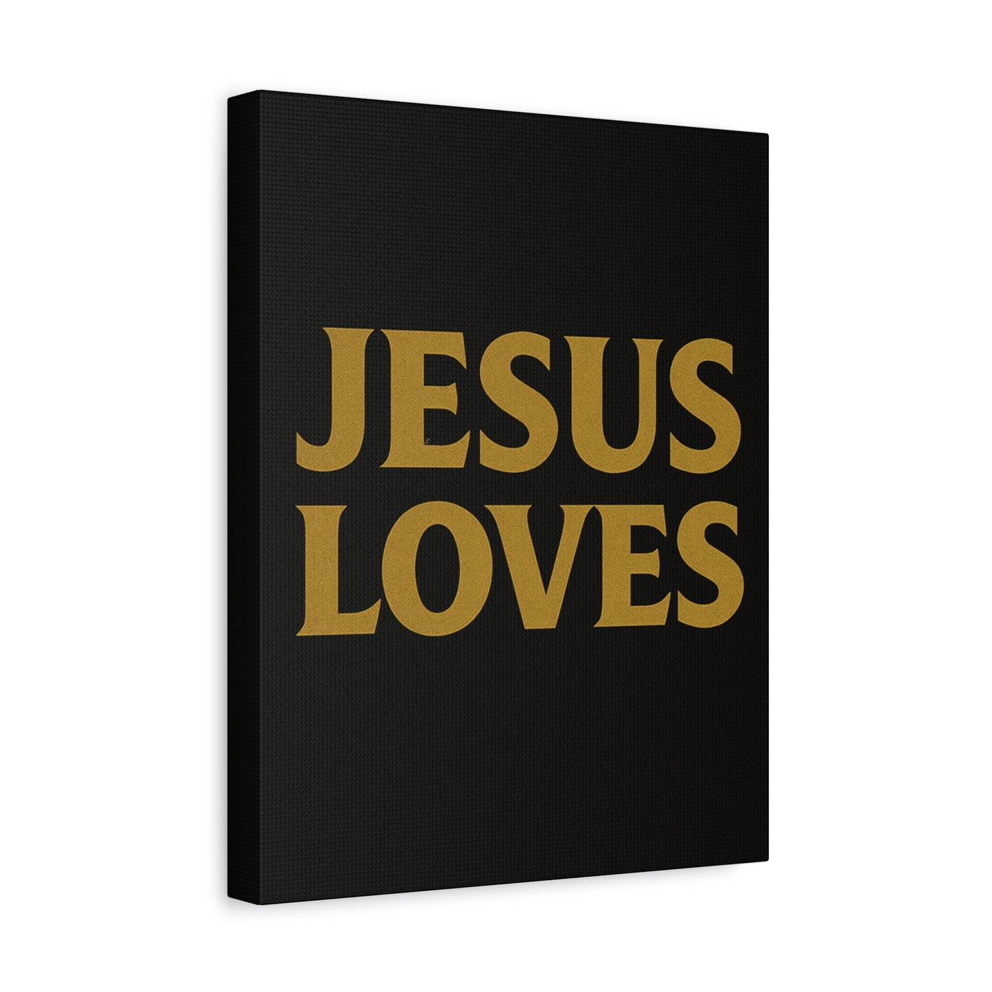 Jesus Loves Canvas Wall Art, Inspirational Home Decor, Faith-Based Gift for Christians, Religious Wall Decor