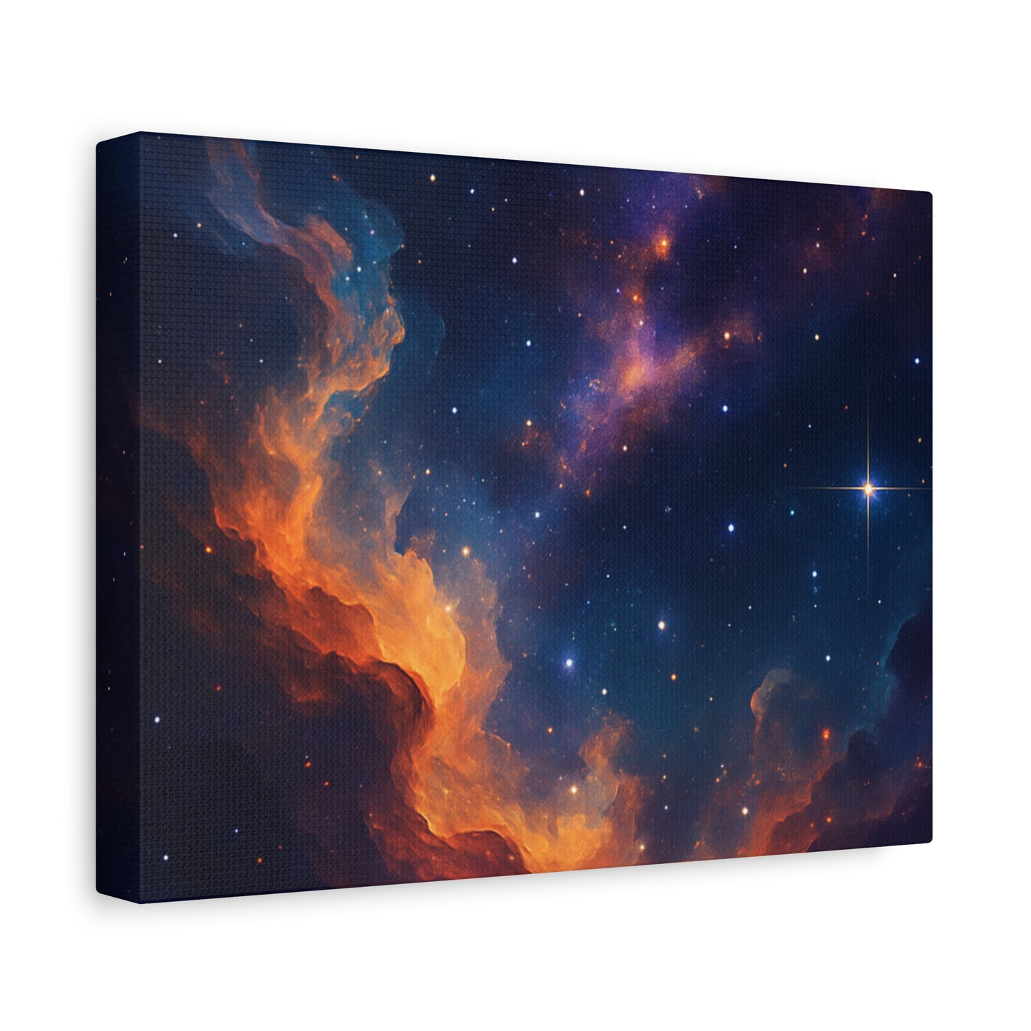 Stellar Flame – Nebula Canvas Art