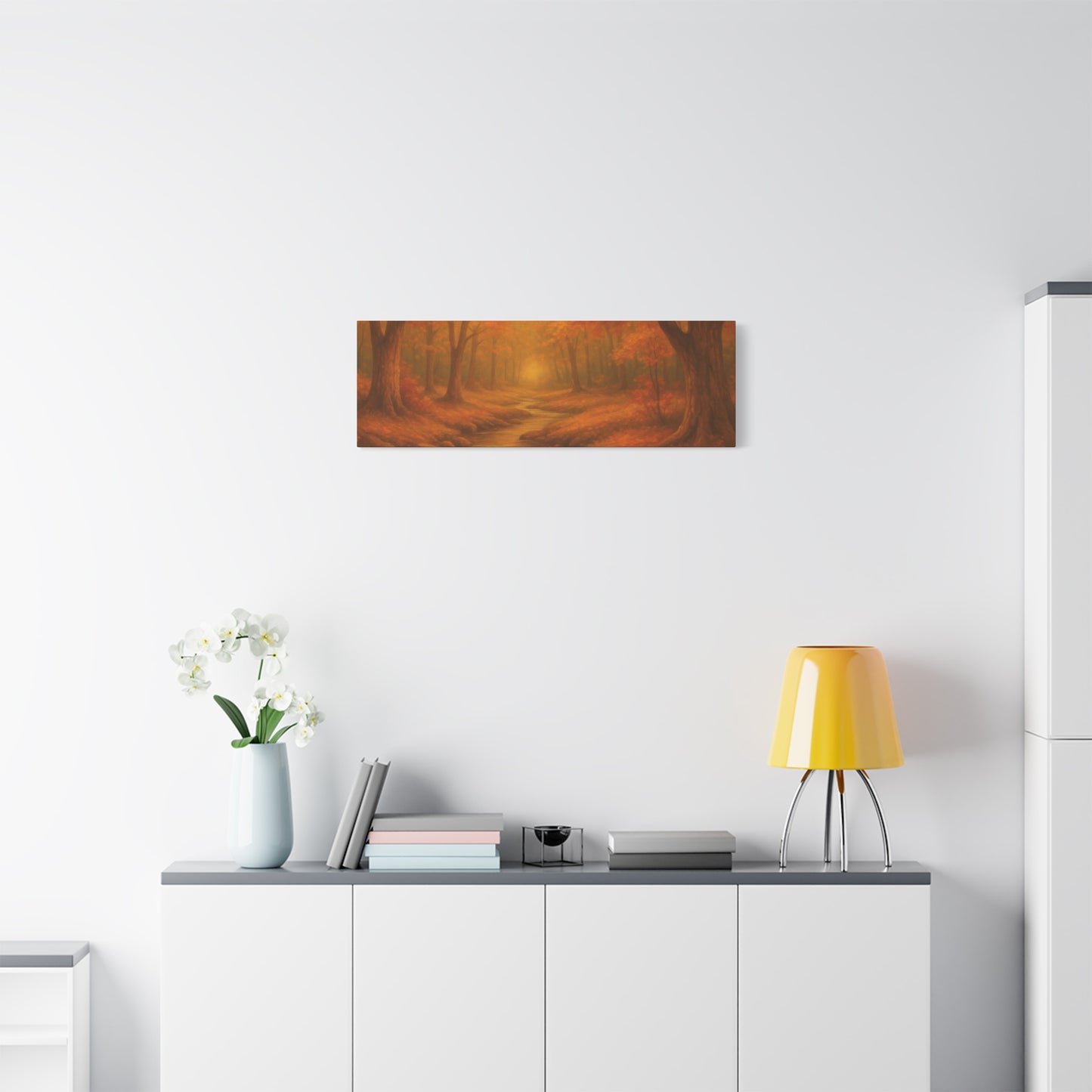 Autumn Landscape Canvas Print, Cozy Home Decor, Fall Wall Art, Nature Inspired Gift, Thanksgiving Decoration