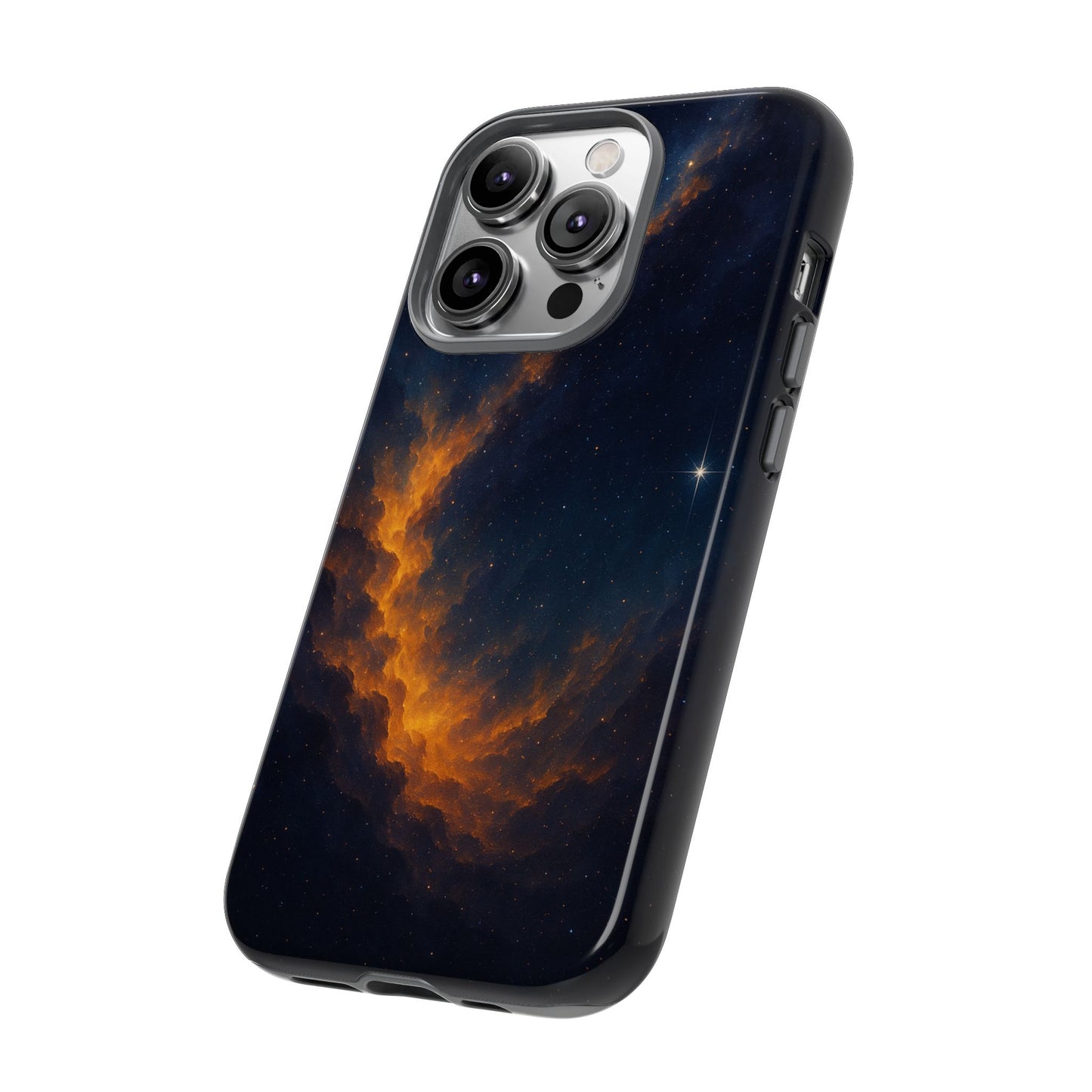 Stellar Flame – Cosmic Nebula Art Phone Case