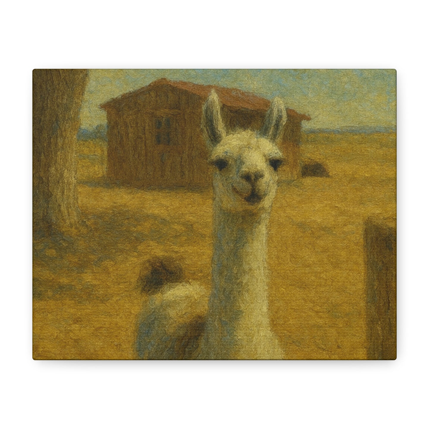 Llama Artwork Canvas Print, Unique Home Decor, Wall Art for Animal Lovers, Canvas Wall Art, Gift for Nature Enthusiasts