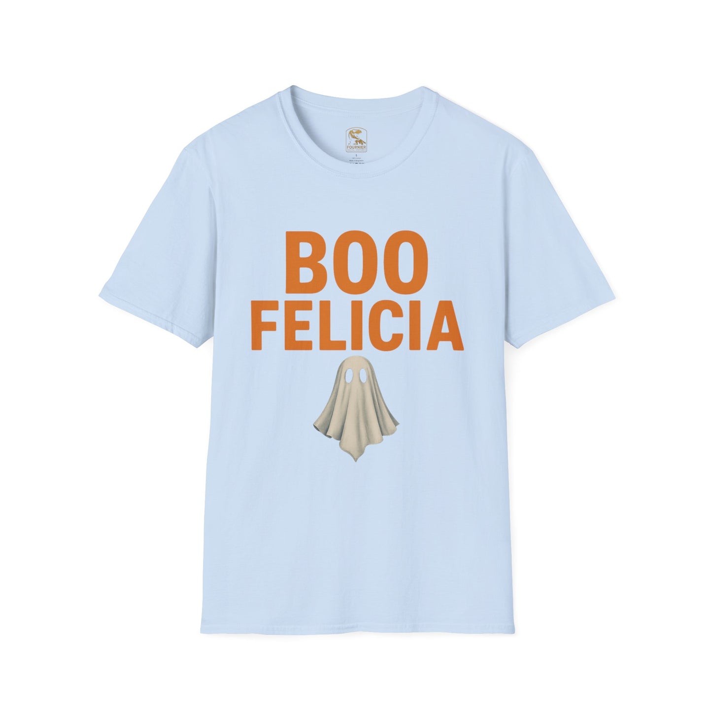 Boo Felicia Halloween T-Shirt, Funny Ghost Tee, Unisex Softstyle Shirt, Spooky Season Apparel, Halloween Party Outfit, Fall Fashion Tops
