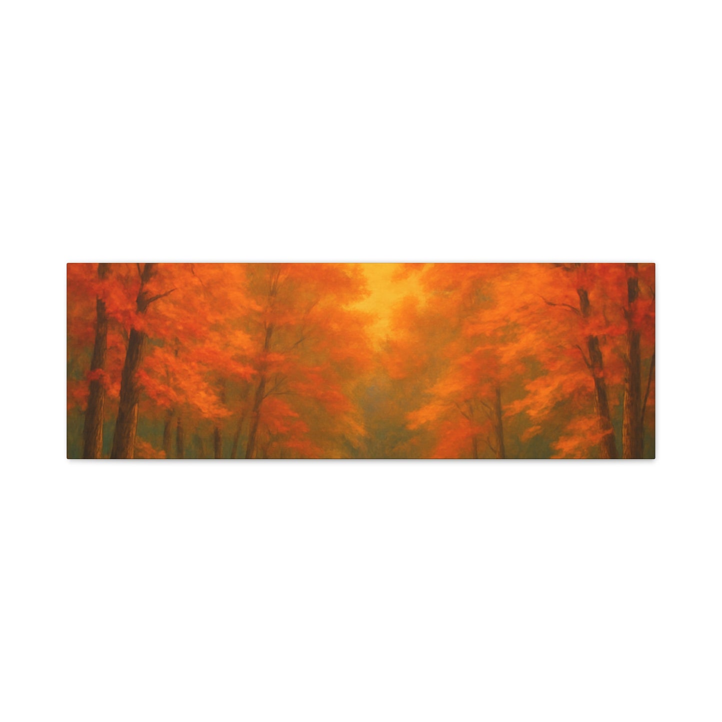 Autumn Forest Canvas Art Print, Fall Home Decor, Cozy Wall Art, Nature Inspired Gallery, Seasonal Decoration