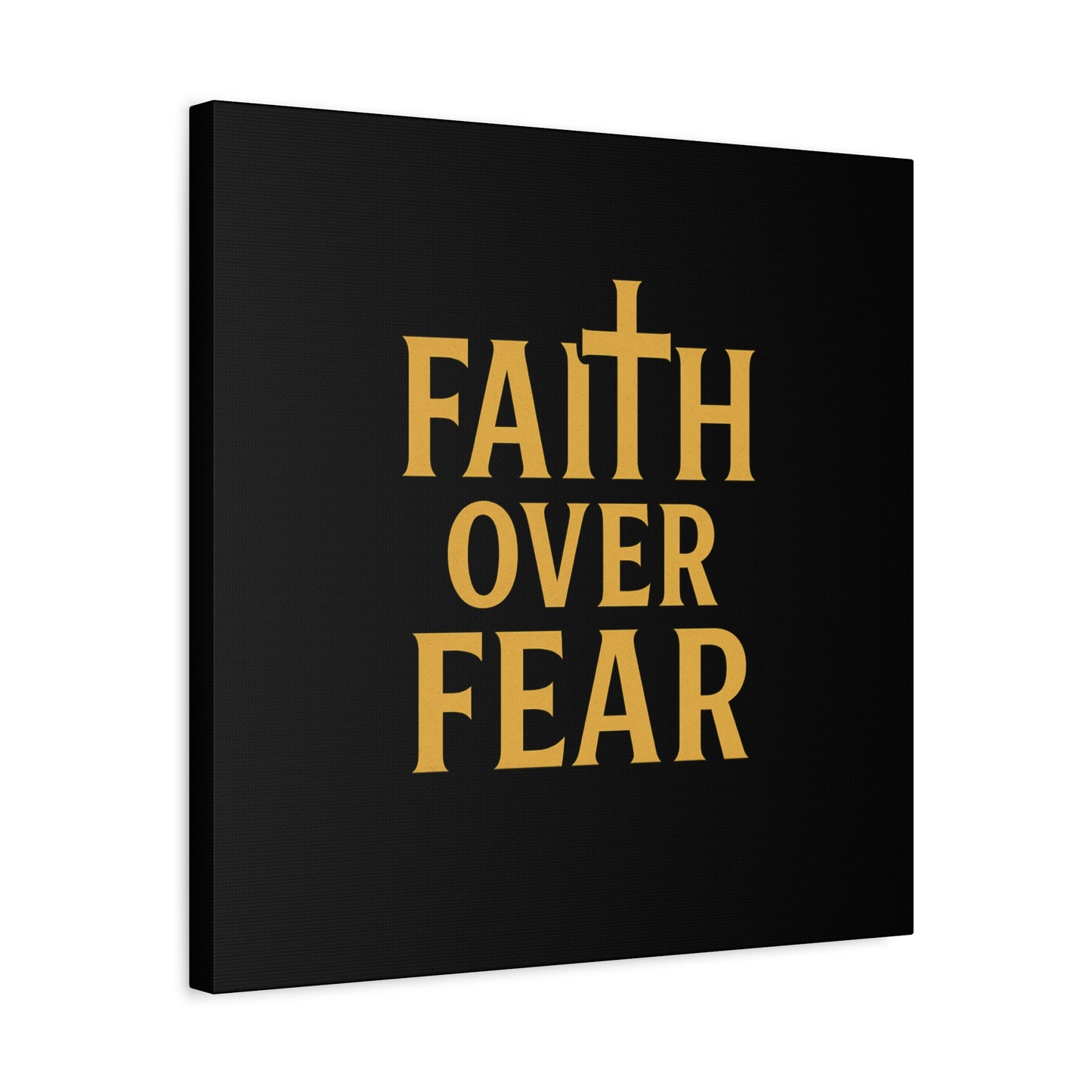 Faith Over Fear Canvas Art - Inspirational Wall Decor, Motivational Gift, Home Decoration, Christian Wall Art, Belief Affirmation