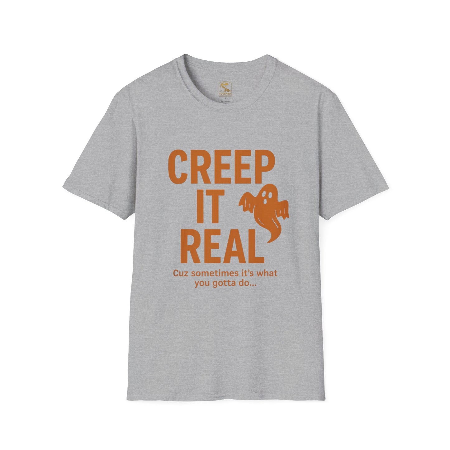 Halloween Graphic Tee, Creep It Real Shirt for Ghost Lovers, Unisex Casual T-Shirt, Funny October Apparel, Spirit Halloween Gift