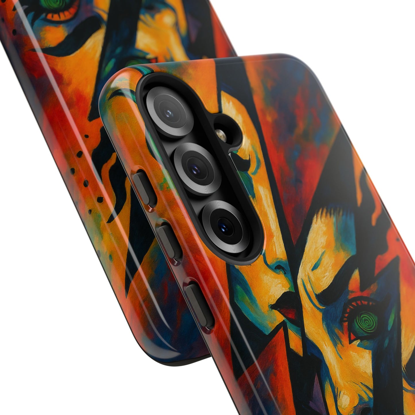 Vibrant Phone Case with Edgy Art, Tough Cases for Trendsetters, Unique Gift for Art Lovers, Colorful Phone Accessory, Protection and Style