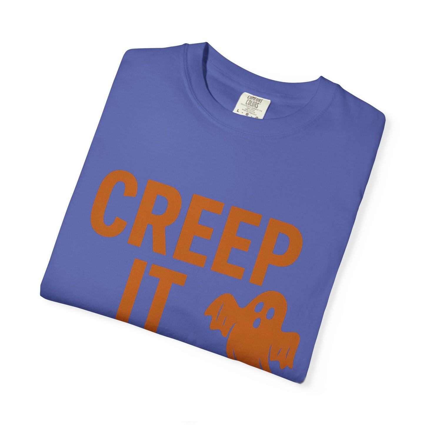 Creep It Real Unisex T-Shirt - Fun Halloween Apparel, Ghost Graphic Tee, Casual Style, Unique Gift for Friends, Halloween Party Outfit