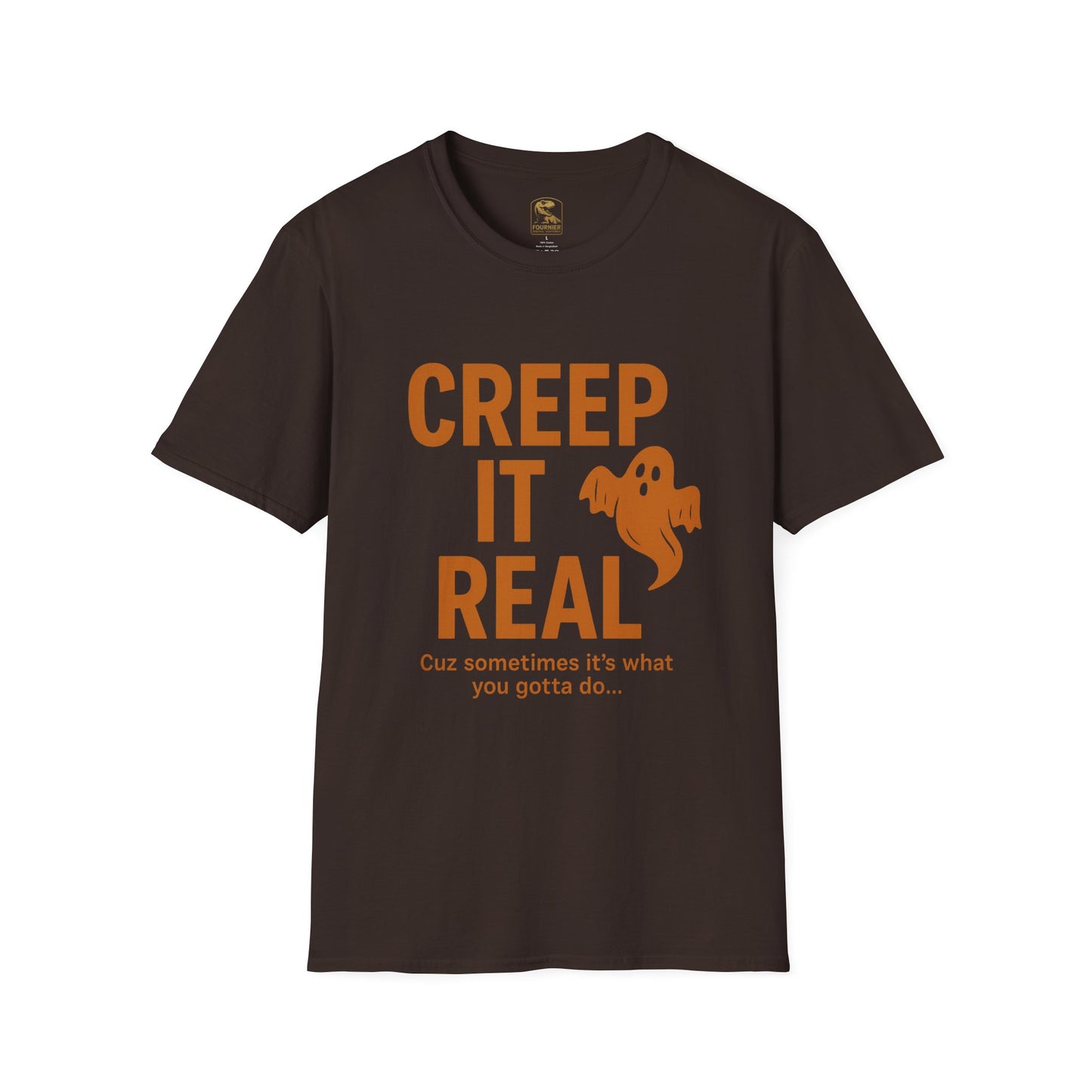 Halloween Graphic Tee, Creep It Real Shirt for Ghost Lovers, Unisex Casual T-Shirt, Funny October Apparel, Spirit Halloween Gift