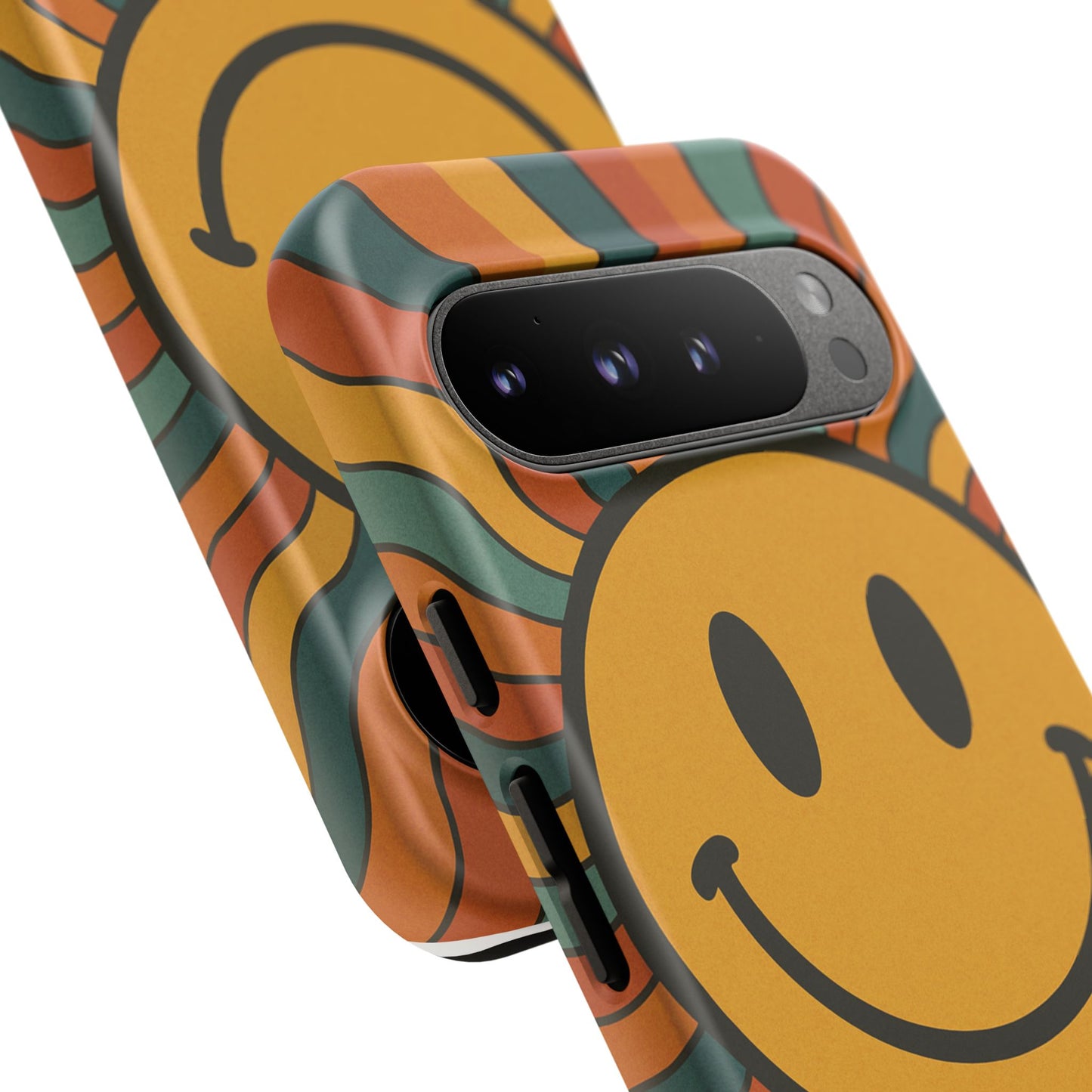 Colorful Smiley Phone Case, Retro Vibe Phone Cover, Cute Gift for Kids and Adults, Fun Protector for Everyday Use, Eco-Friendly Merchandise