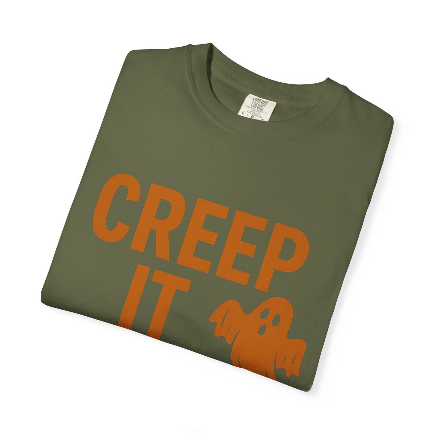 Creep It Real Unisex T-Shirt - Fun Halloween Apparel, Ghost Graphic Tee, Casual Style, Unique Gift for Friends, Halloween Party Outfit