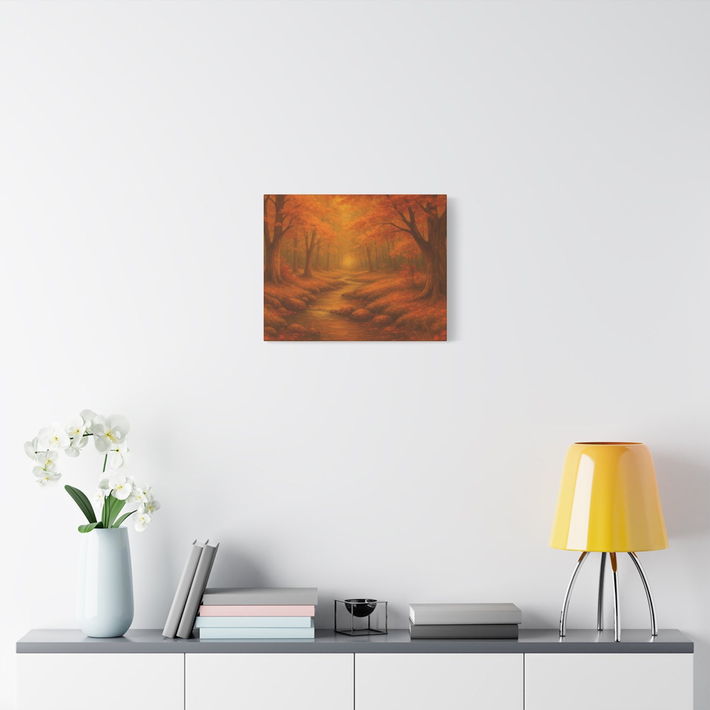 Autumn Landscape Canvas Print, Cozy Home Decor, Fall Wall Art, Nature Inspired Gift, Thanksgiving Decoration