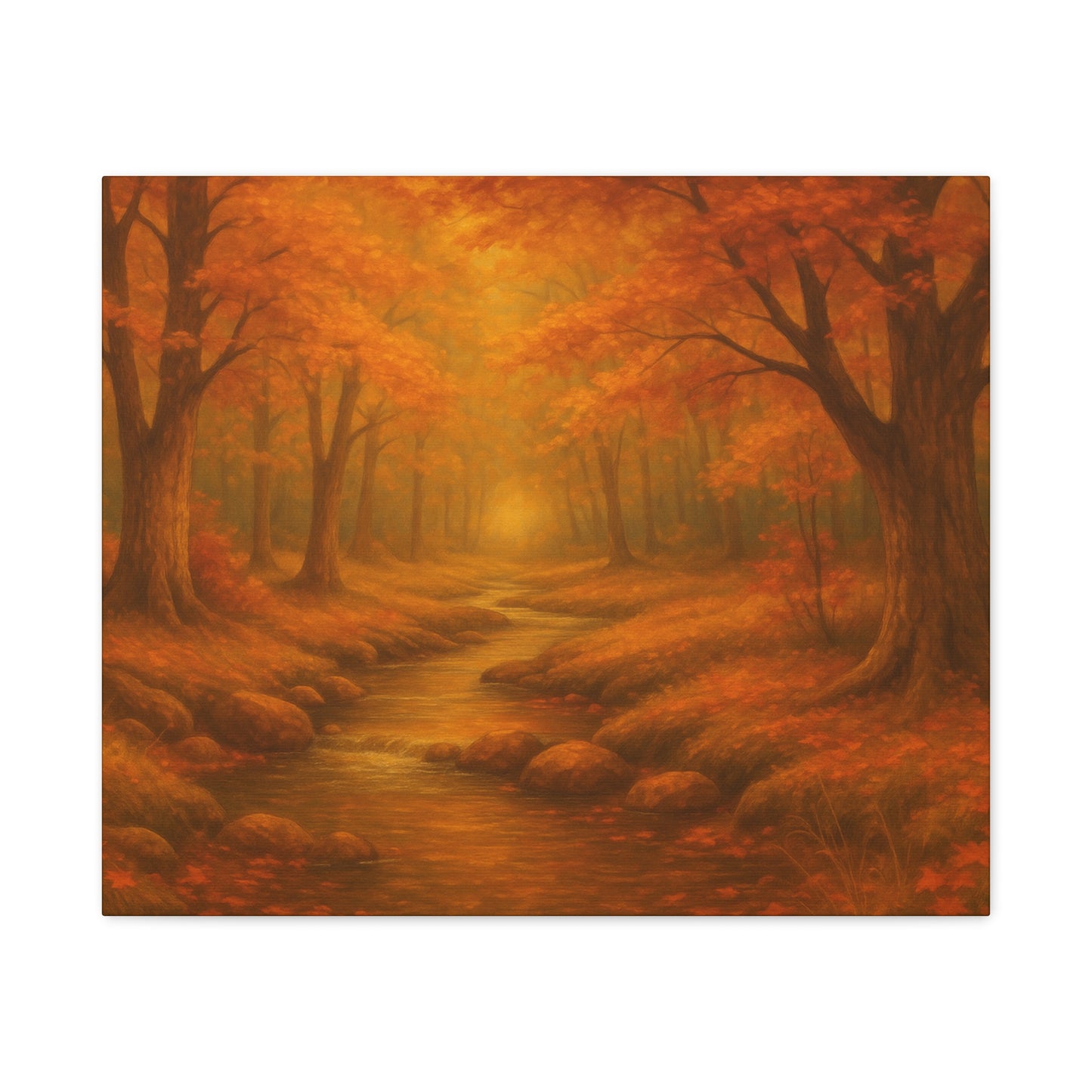 Autumn Landscape Canvas Print, Cozy Home Decor, Fall Wall Art, Nature Inspired Gift, Thanksgiving Decoration