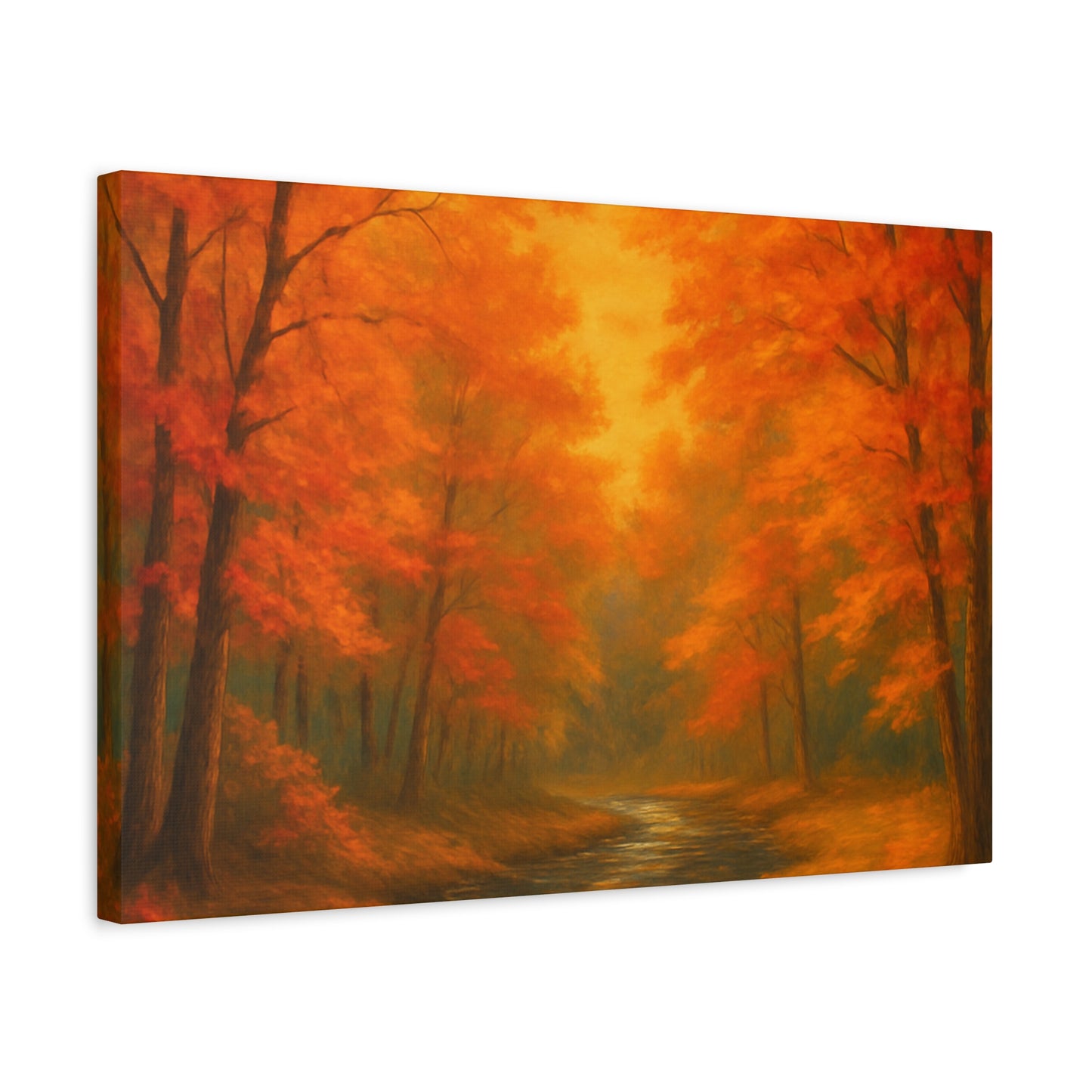 Autumn Forest Canvas Art Print, Fall Home Decor, Cozy Wall Art, Nature Inspired Gallery, Seasonal Decoration