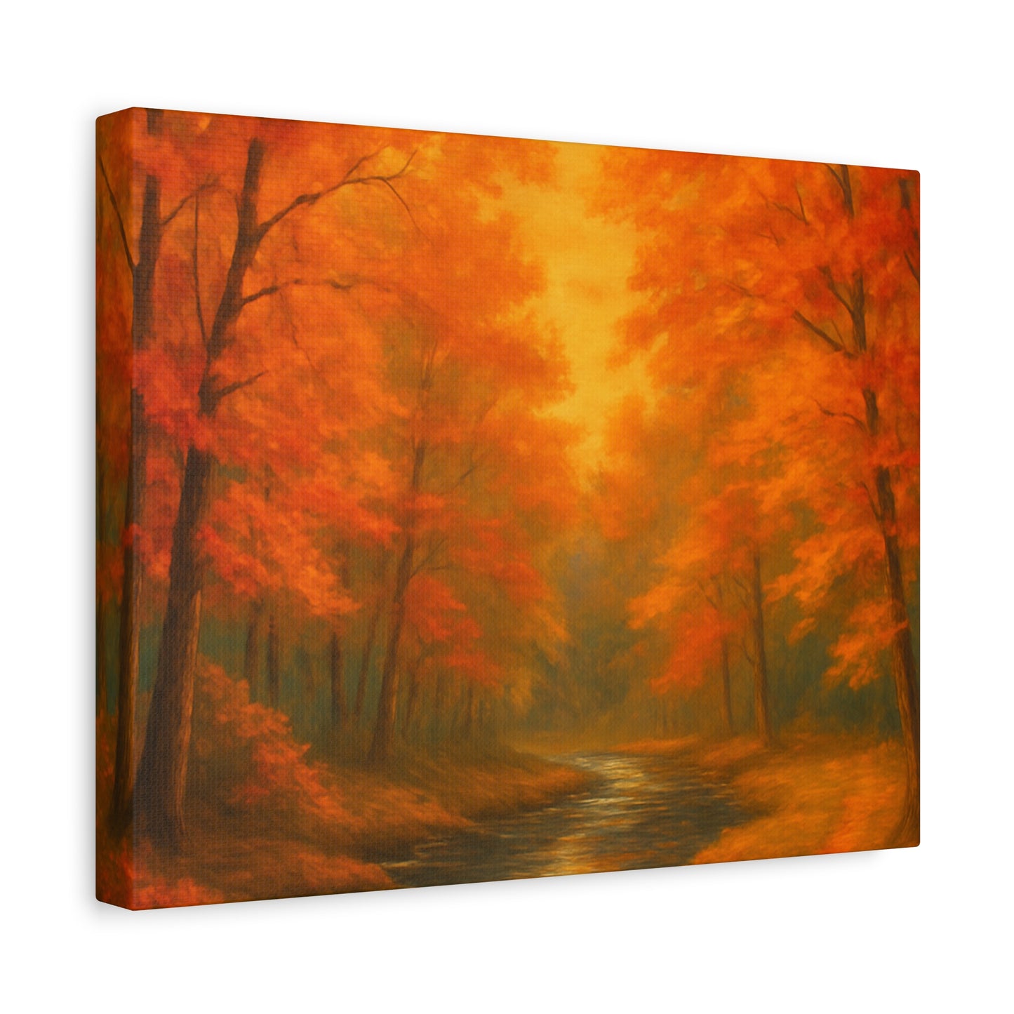 Autumn Forest Canvas Art Print, Fall Home Decor, Cozy Wall Art, Nature Inspired Gallery, Seasonal Decoration