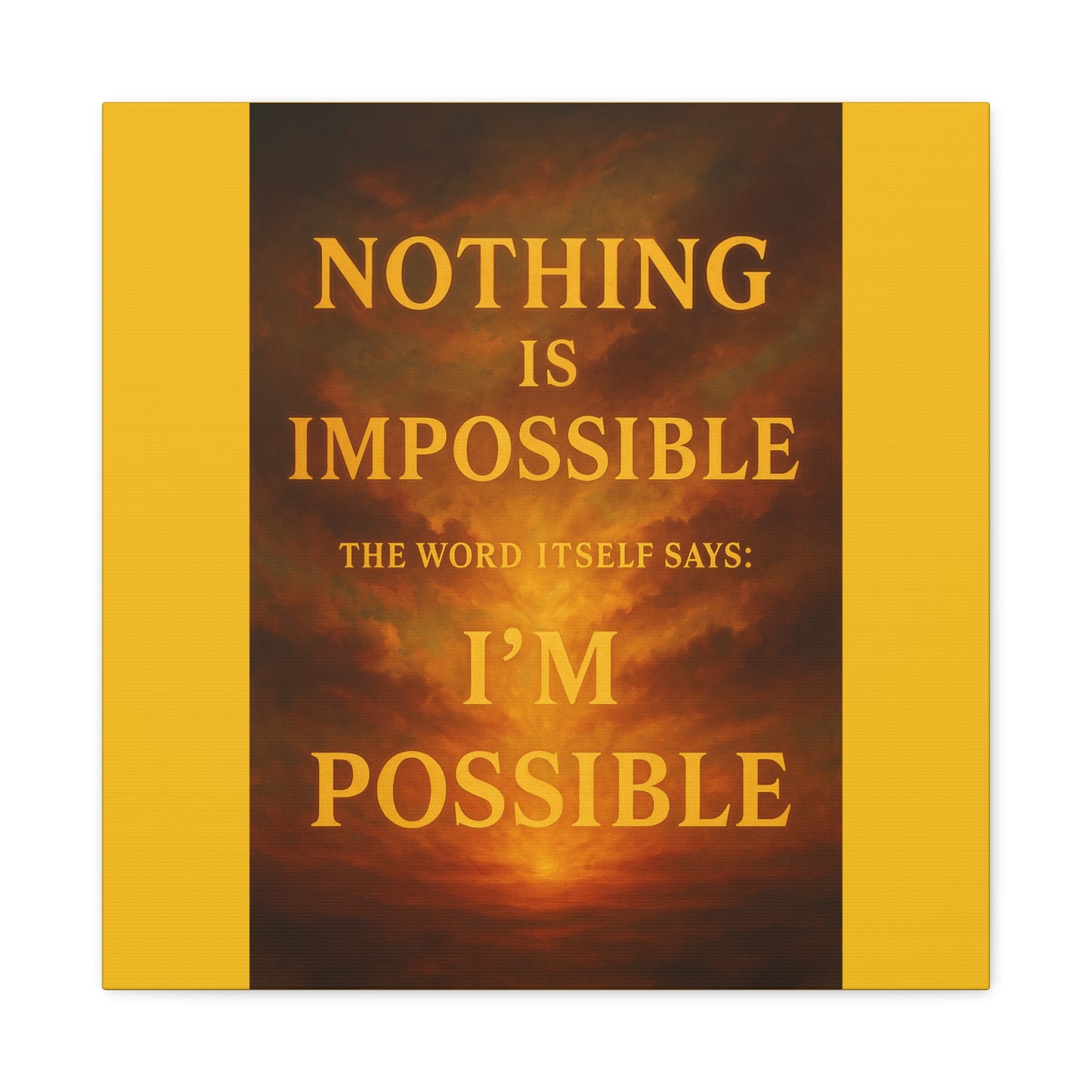 Inspirational Canvas Print, Motivational Wall Art, Positive Quote Decor, Home Office Wall Art, Gift for Dreamers