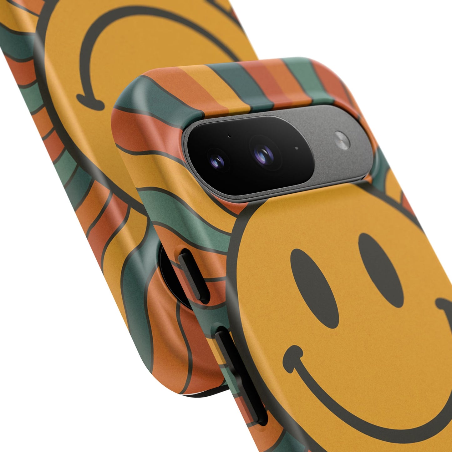 Colorful Smiley Phone Case, Retro Vibe Phone Cover, Cute Gift for Kids and Adults, Fun Protector for Everyday Use, Eco-Friendly Merchandise