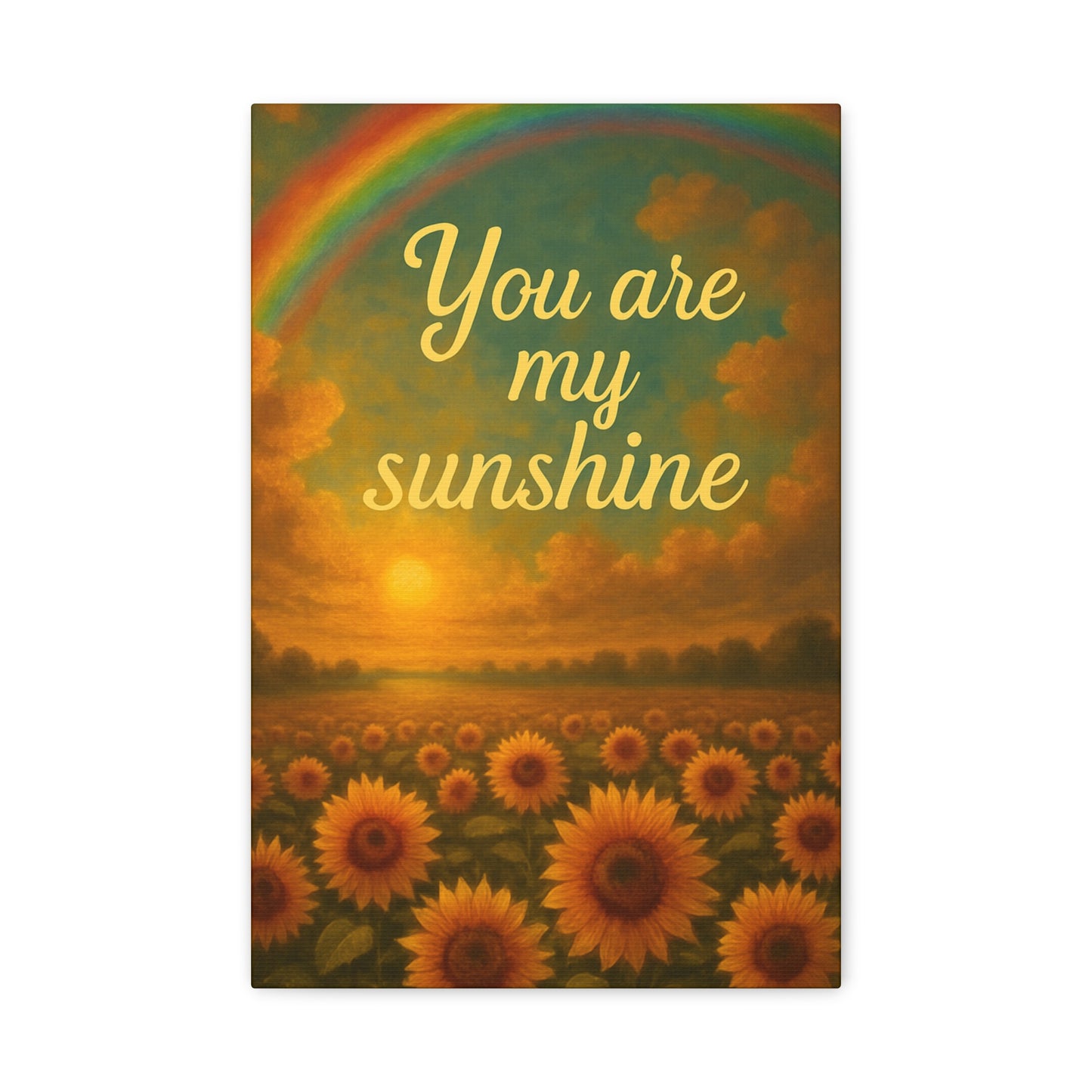 Sunshine Canvas Wall Art, Inspirational Home Decor, Custom Motivational Print, Gift for Friends, Thoughtful Decoration