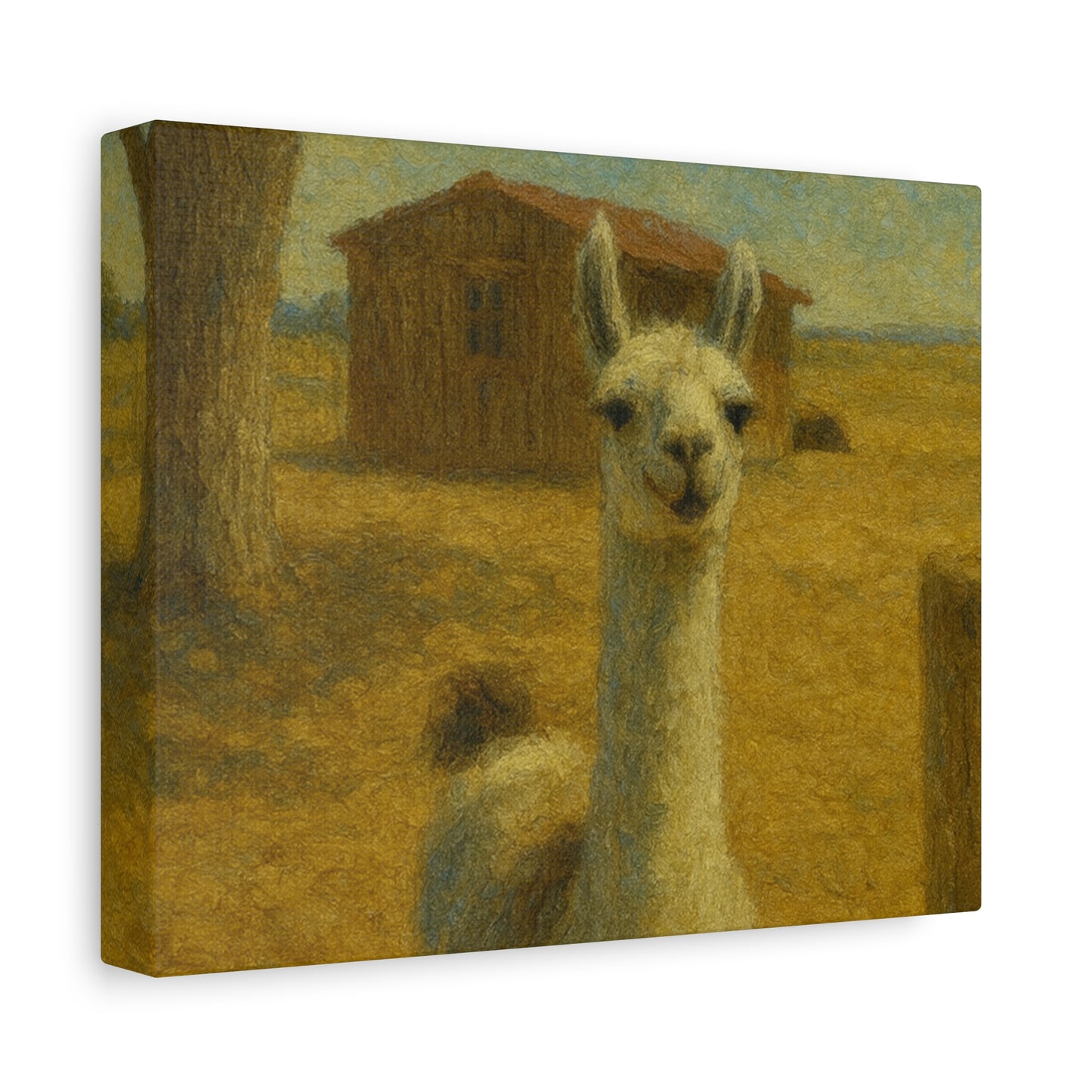 Llama Artwork Canvas Print, Unique Home Decor, Wall Art for Animal Lovers, Canvas Wall Art, Gift for Nature Enthusiasts