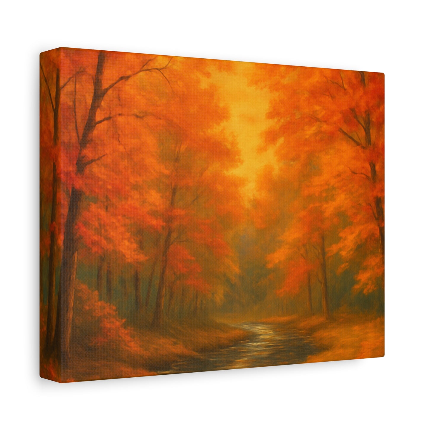 Autumn Forest Canvas Art Print, Fall Home Decor, Cozy Wall Art, Nature Inspired Gallery, Seasonal Decoration