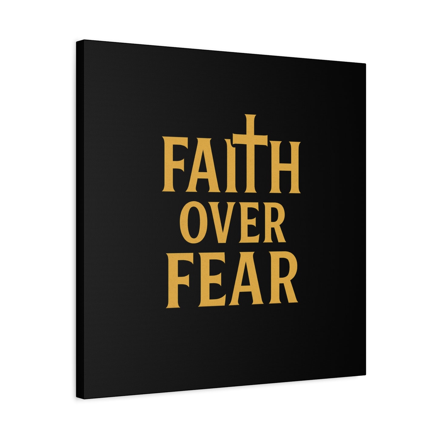 Faith Over Fear Canvas Art - Inspirational Wall Decor, Motivational Gift, Home Decoration, Christian Wall Art, Belief Affirmation
