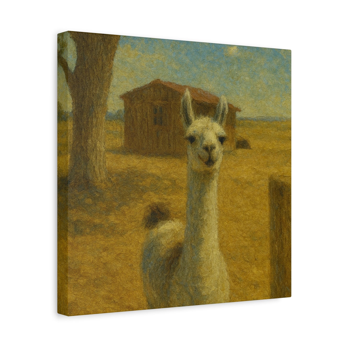 Llama Artwork Canvas Print, Unique Home Decor, Wall Art for Animal Lovers, Canvas Wall Art, Gift for Nature Enthusiasts