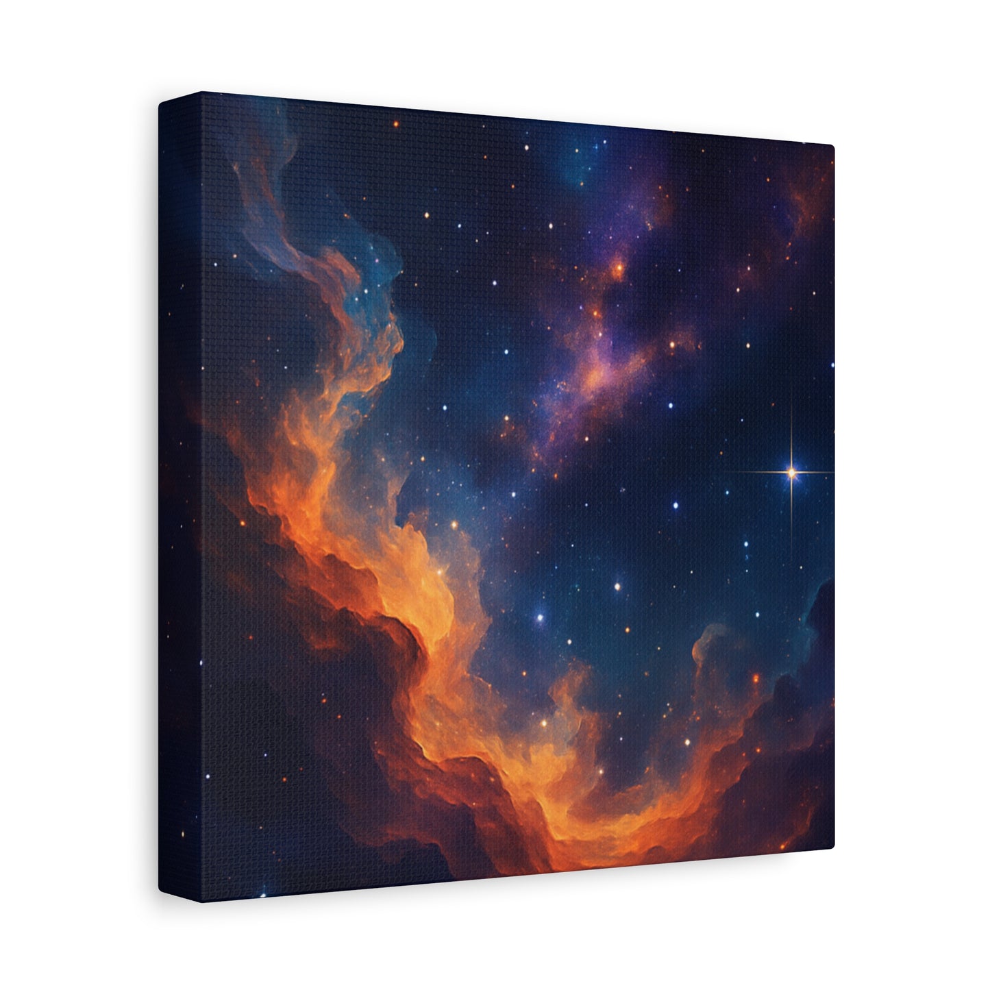Stellar Flame – Nebula Canvas Art
