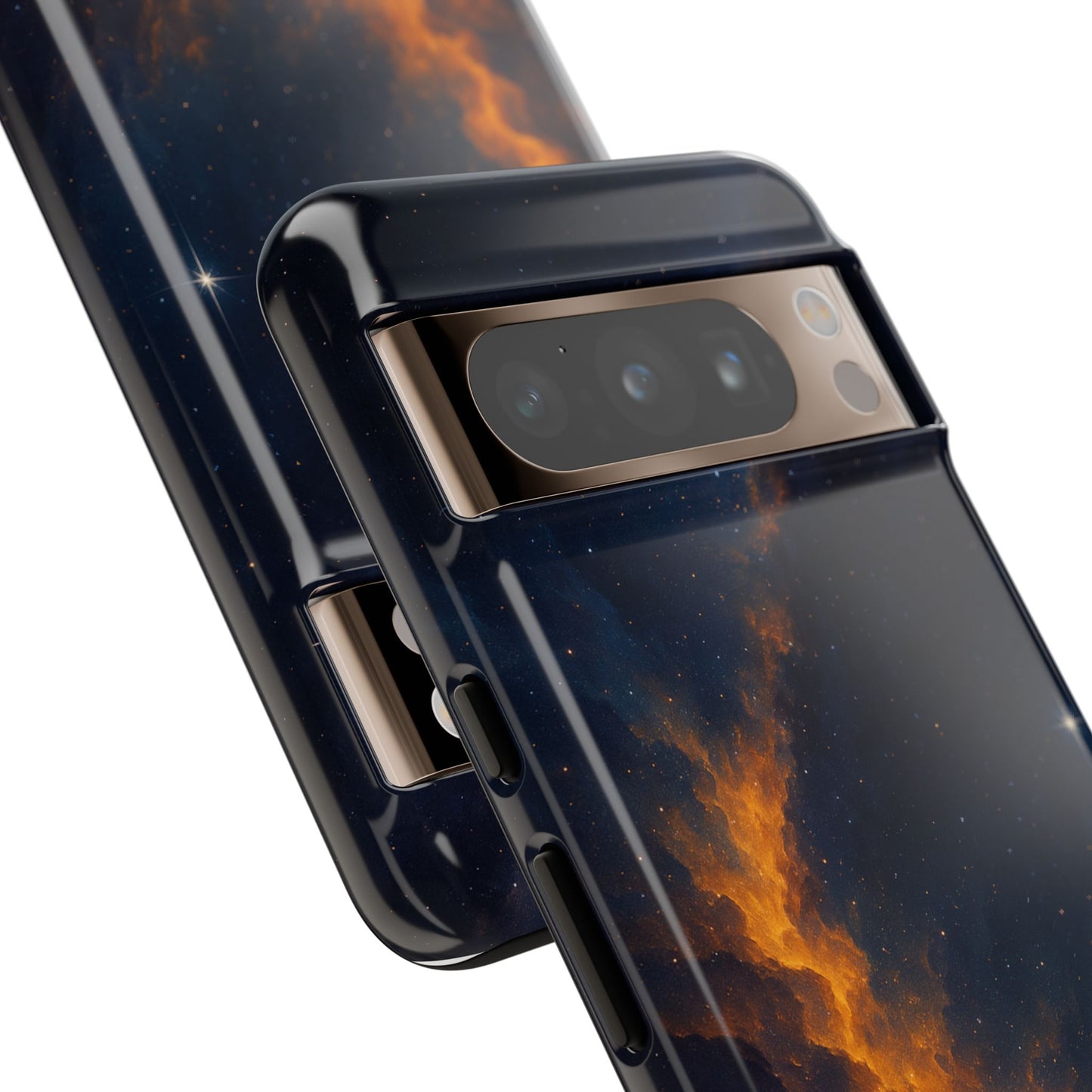 Stellar Flame – Cosmic Nebula Art Phone Case