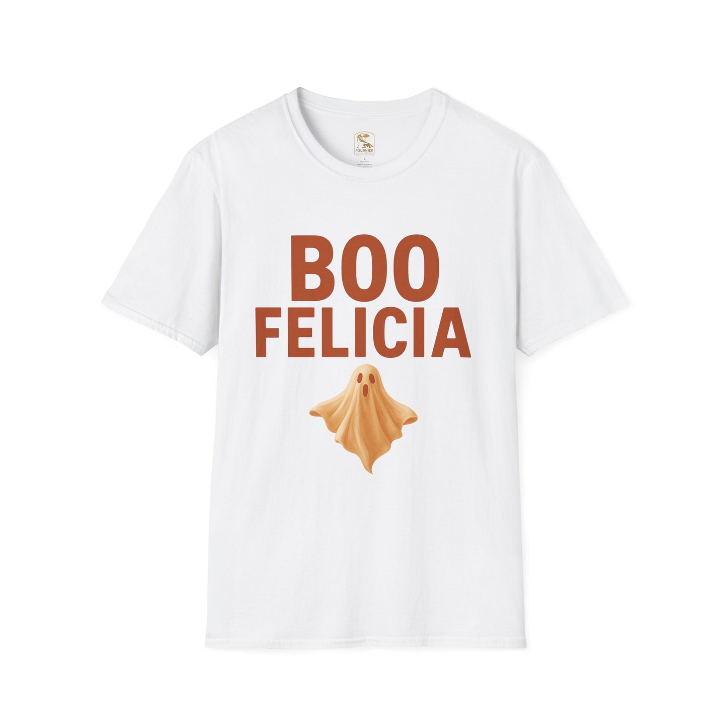 Boo Felicia Ghost Tee, Unisex Halloween T-Shirt, Funny Spirit Shirt, Casual Fall Apparel, Halloween Party Outfit, Cute Ghost Design