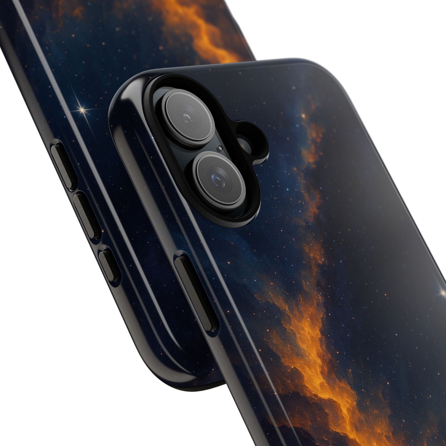 Stellar Flame – Cosmic Nebula Art Phone Case
