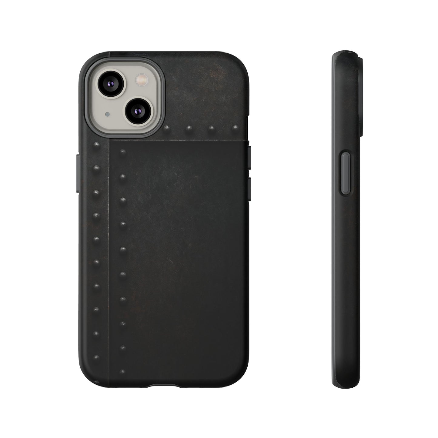 Steel & Smoke – Riveted Shadows Phone Case