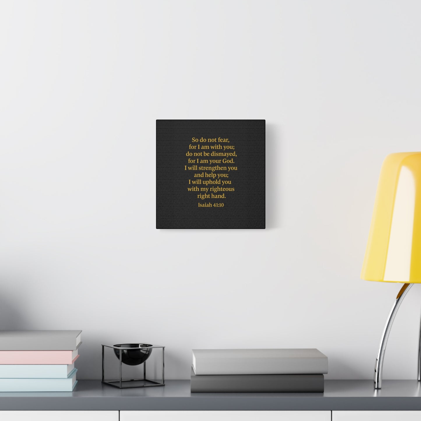 Inspirational Quote Isaiah 41:10 Wall Art, Motivational Canvas Print, Home Decor, Gift for Uplifting Moments, Faith-Based Decoration
