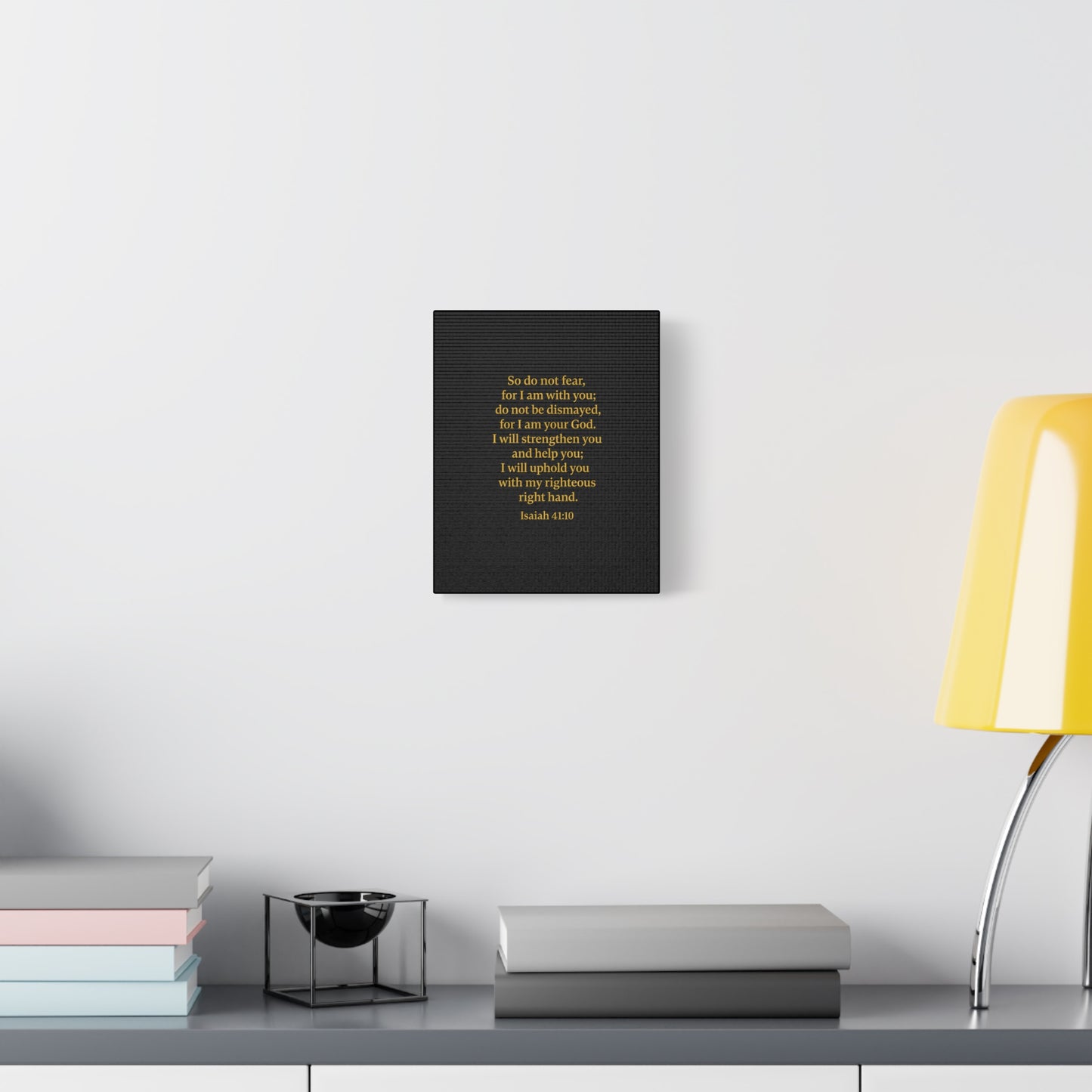 Inspirational Quote Isaiah 41:10 Wall Art, Motivational Canvas Print, Home Decor, Gift for Uplifting Moments, Faith-Based Decoration