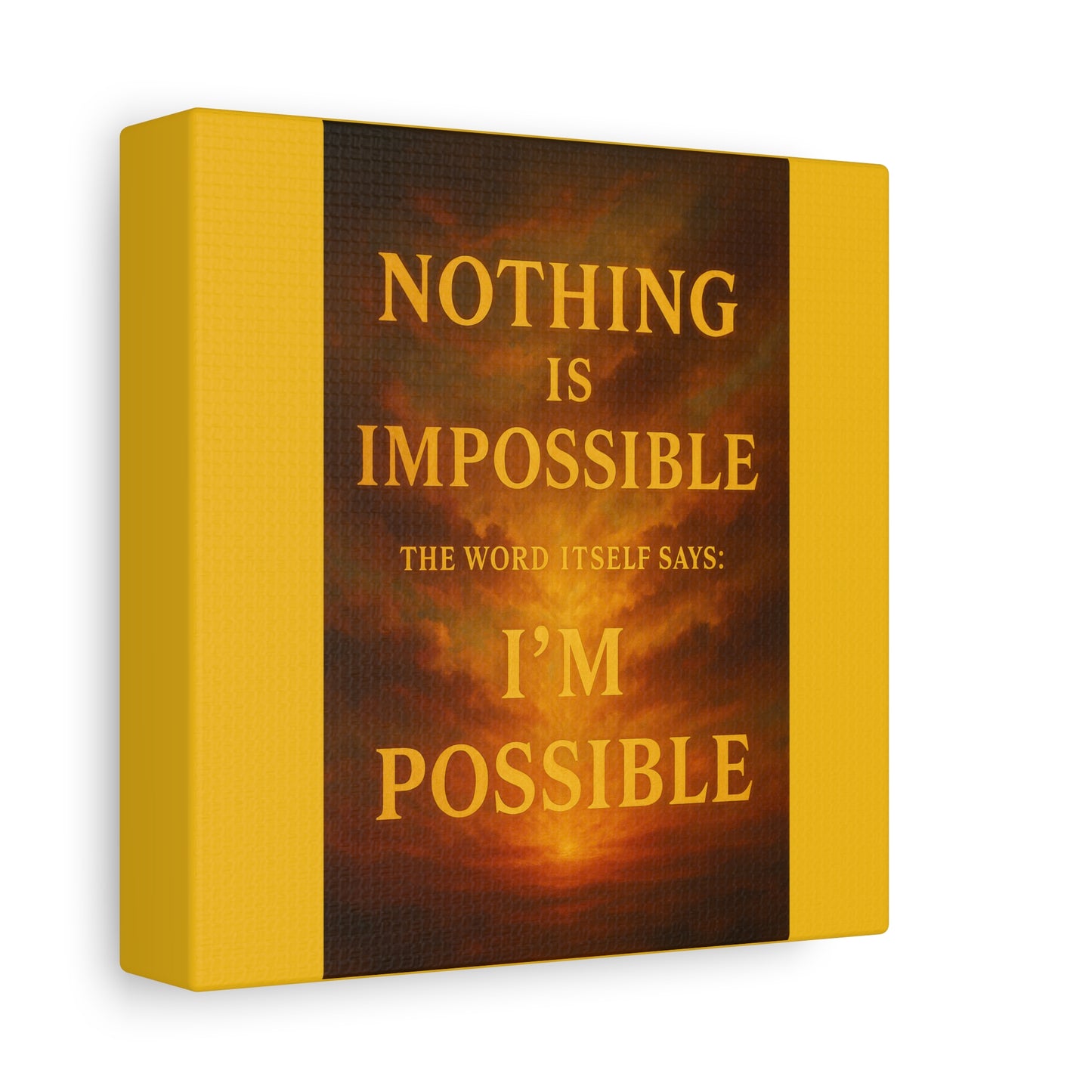 Inspirational Canvas Print, Motivational Wall Art, Positive Quote Decor, Home Office Wall Art, Gift for Dreamers