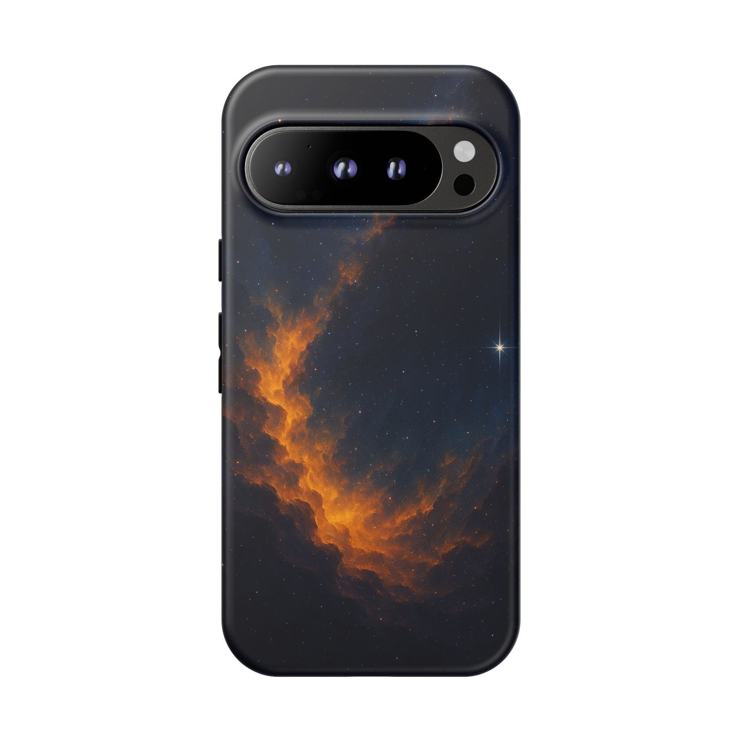 Stellar Flame – Cosmic Nebula Art Phone Case