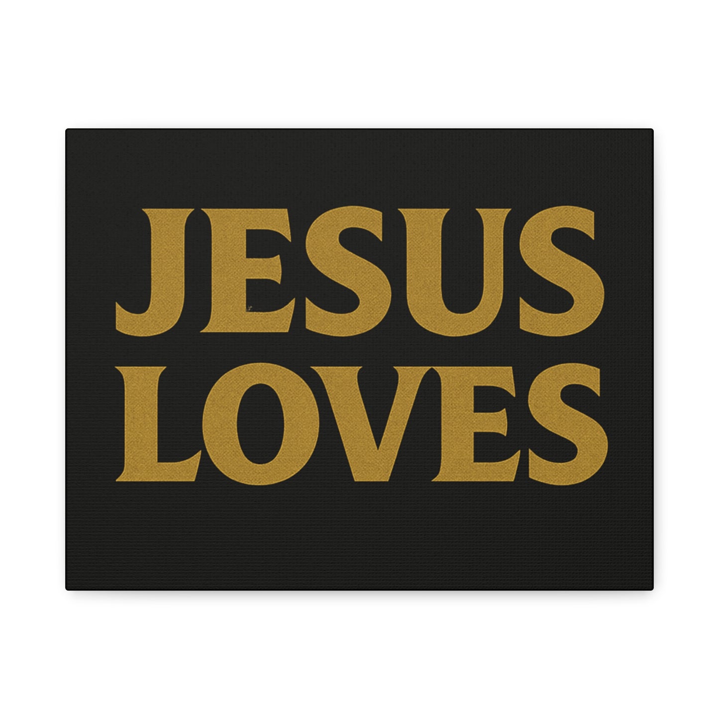 Jesus Loves Canvas Wall Art, Inspirational Home Decor, Faith-Based Gift for Christians, Religious Wall Decor