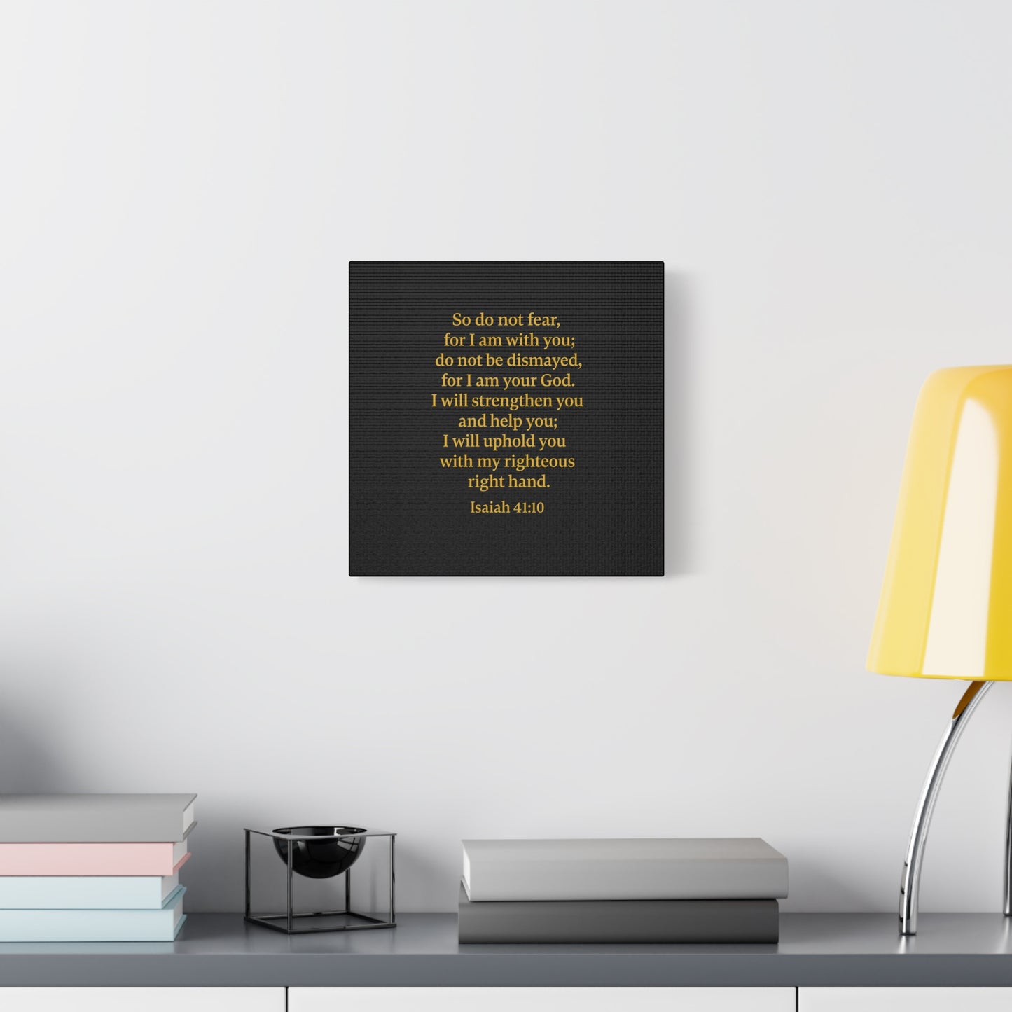 Inspirational Quote Isaiah 41:10 Wall Art, Motivational Canvas Print, Home Decor, Gift for Uplifting Moments, Faith-Based Decoration