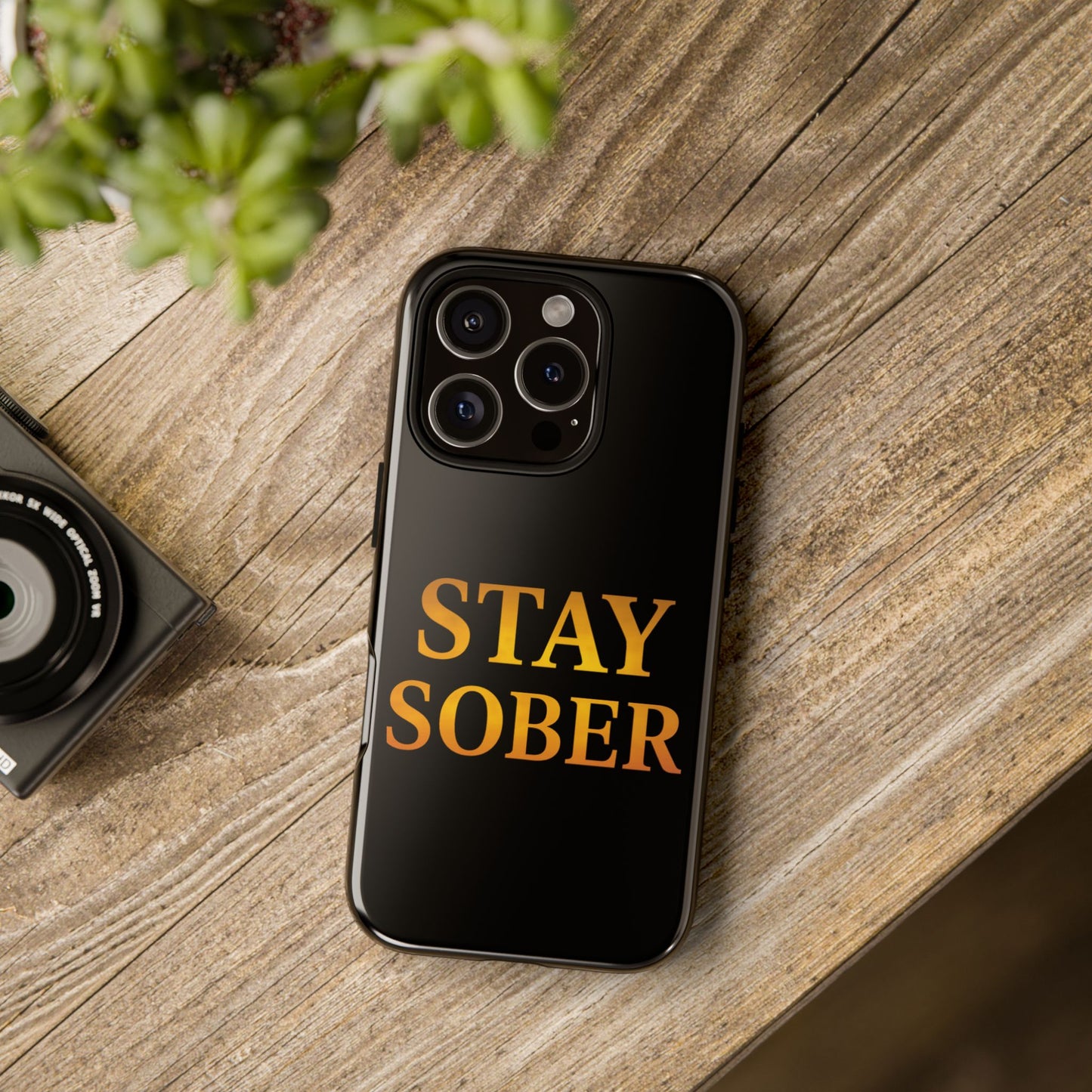 Stay Sober Phone Case | Tough Cases | Recovery Gift | Sobriety Support | Motivational Accessories | Unique Phone Cover